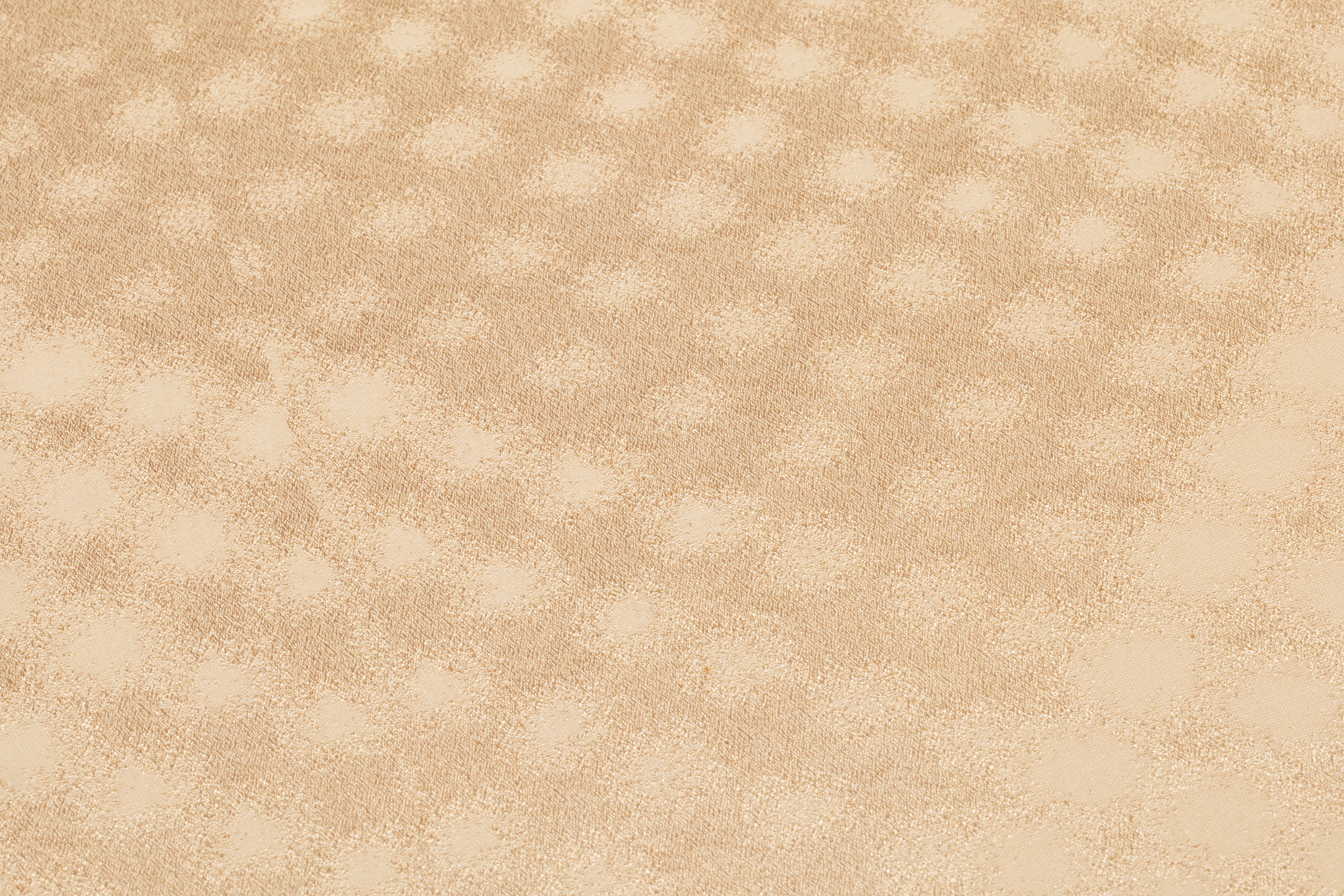 Dotted Italian Silk Jacquard - Champagne Gold