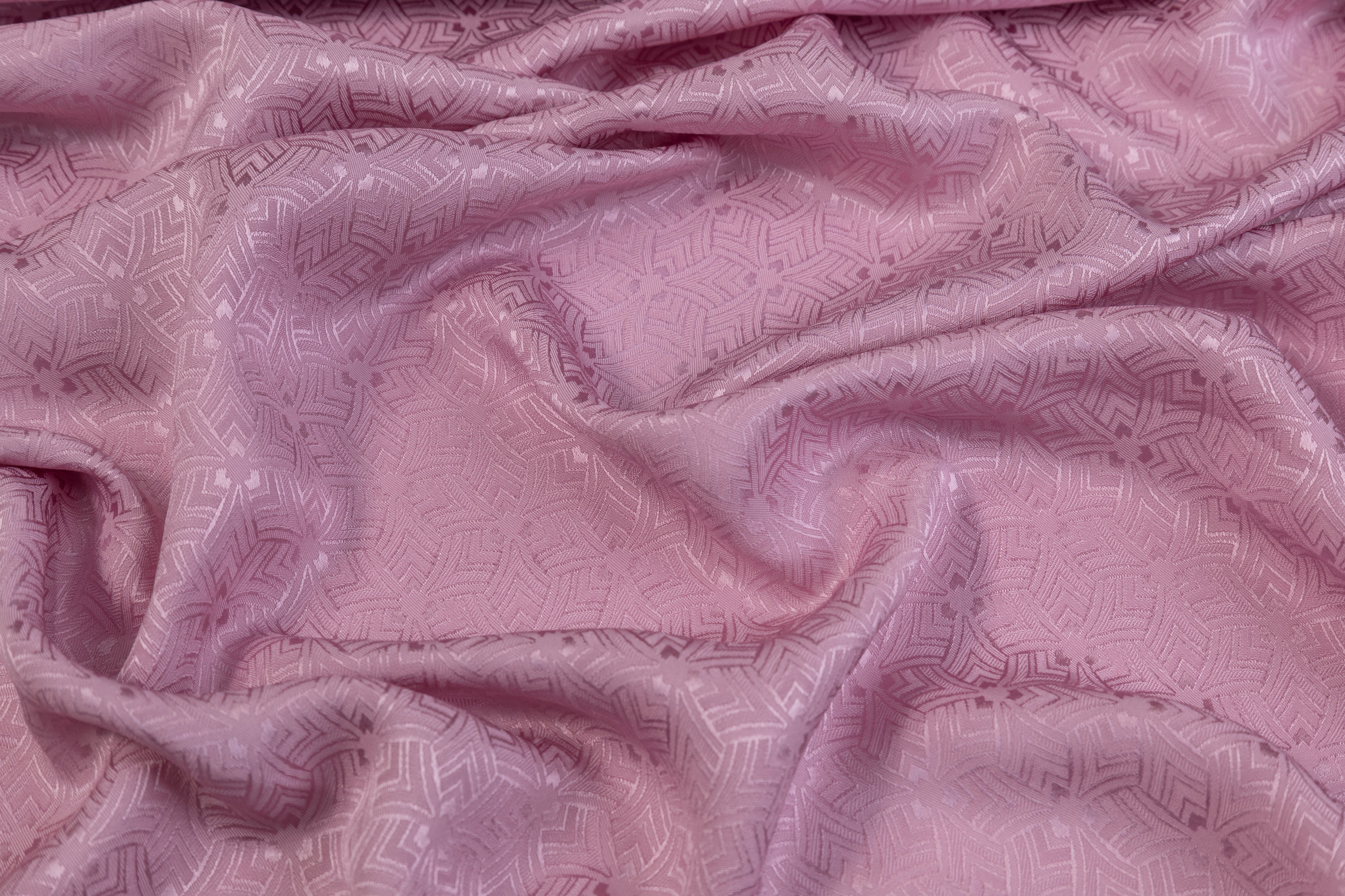 Italian Silk Viscose Jacquard - Pink