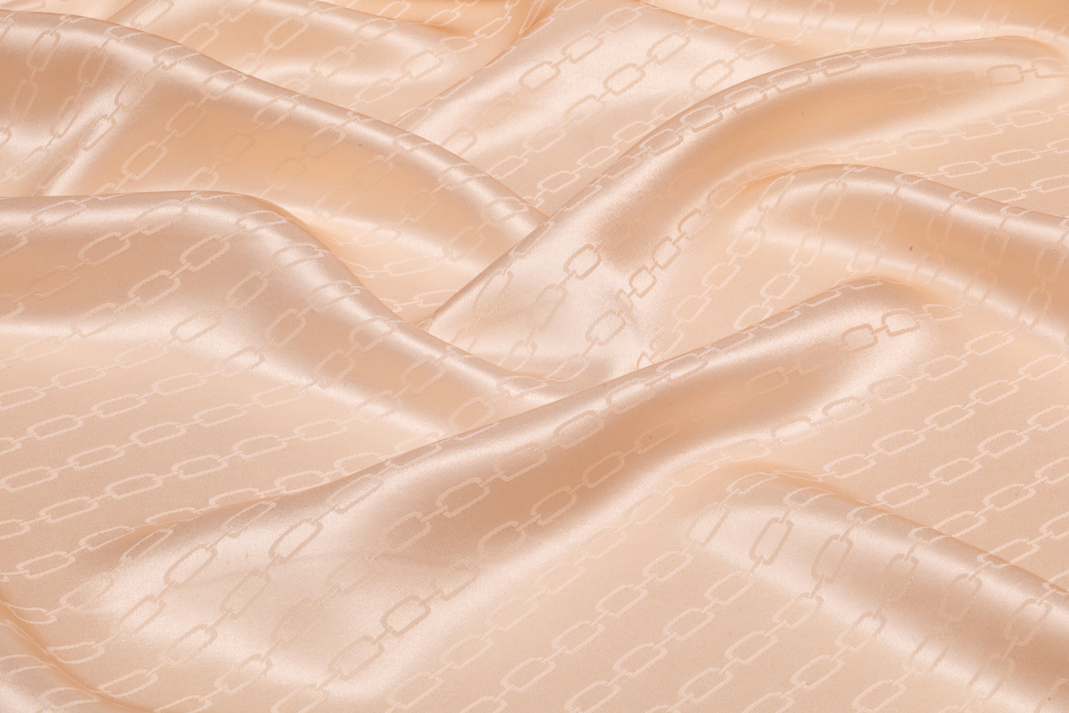 Chain Italian Silk Jacquard - Blush