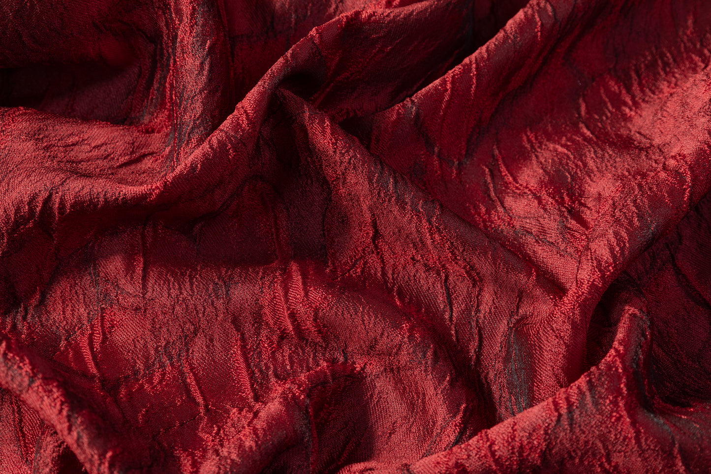 Cloqué Brocade - Red