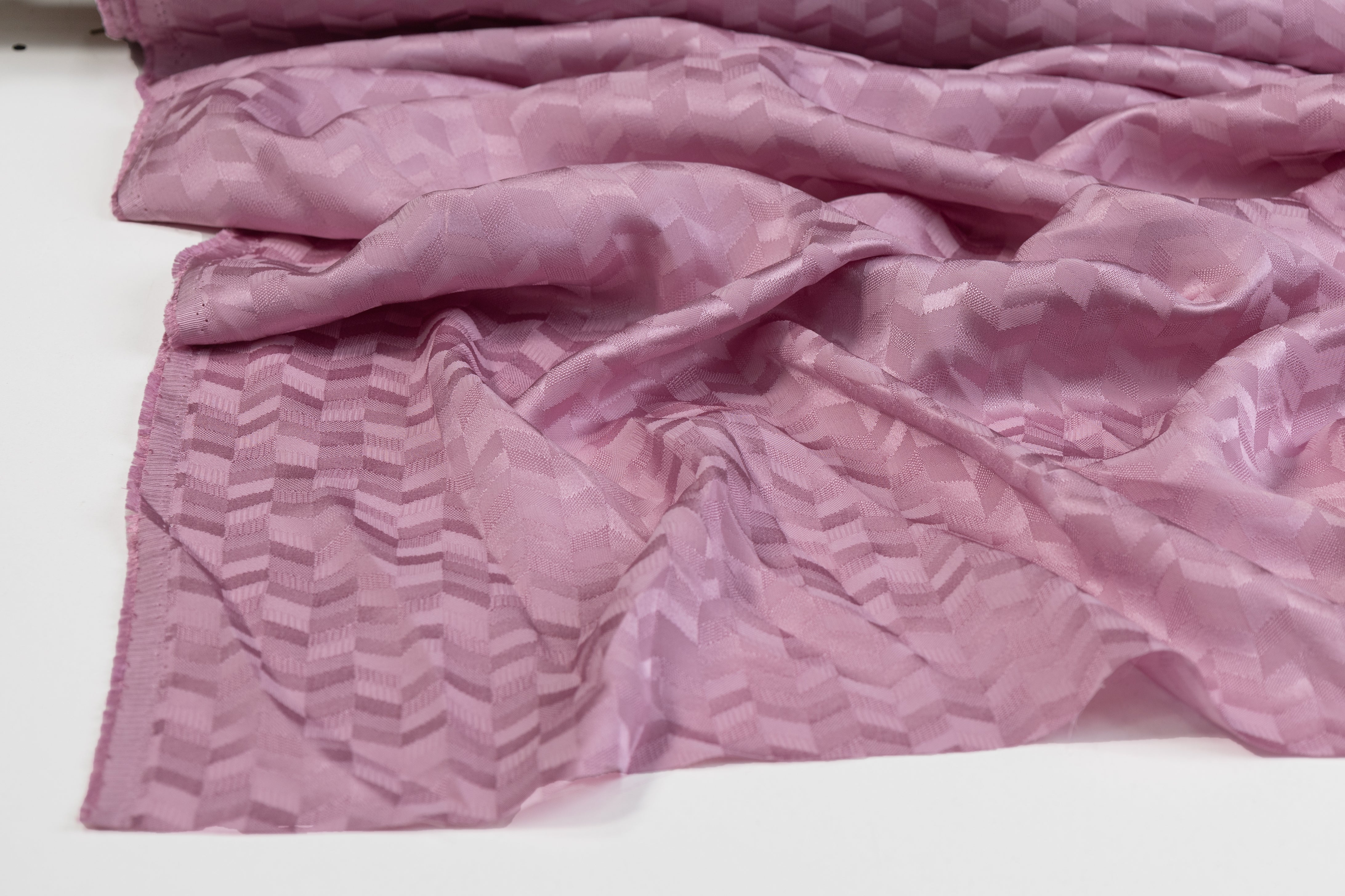 Italian Silk Viscose Jacquard - Pink