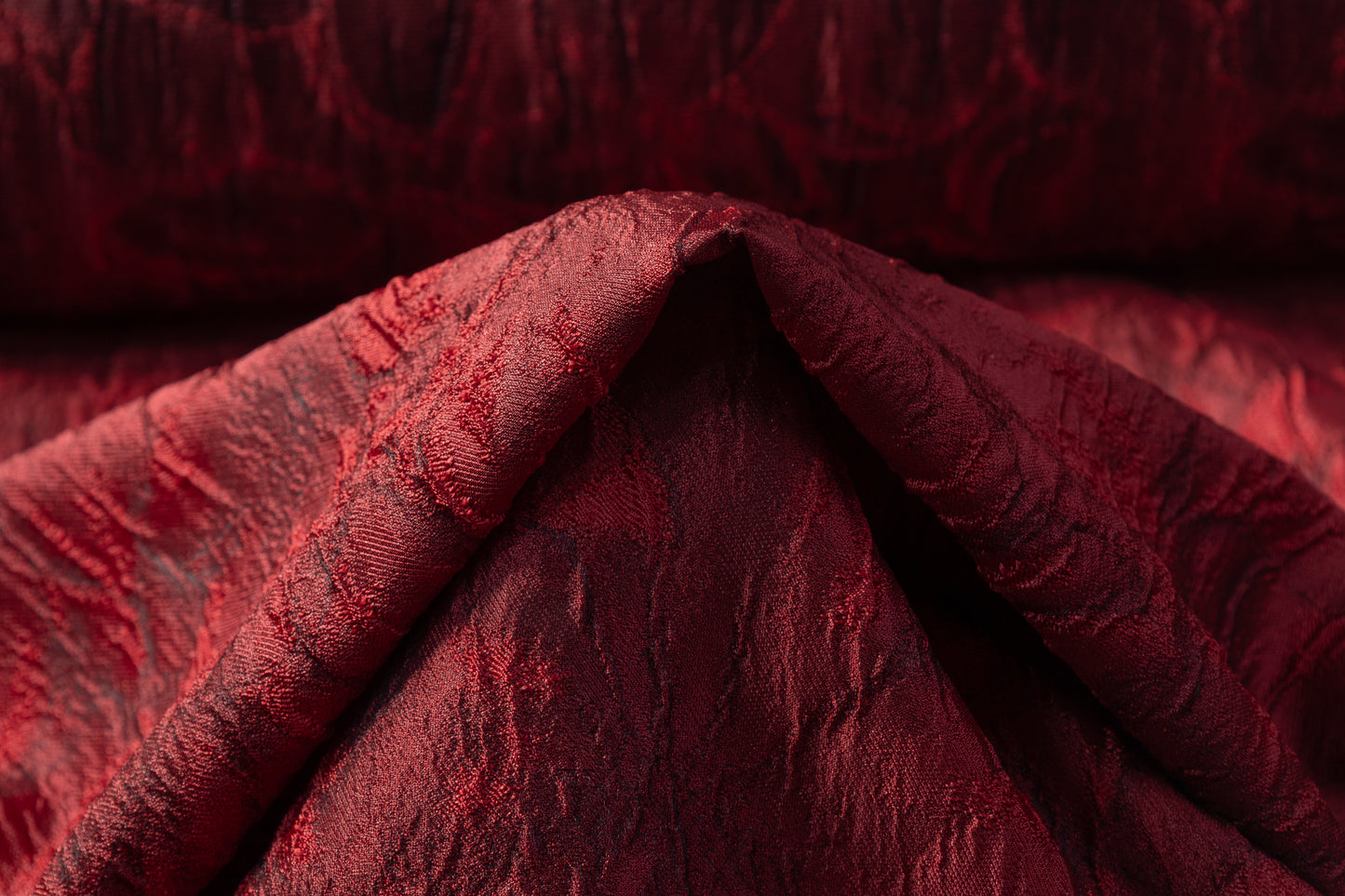 Cloqué Brocade - Red