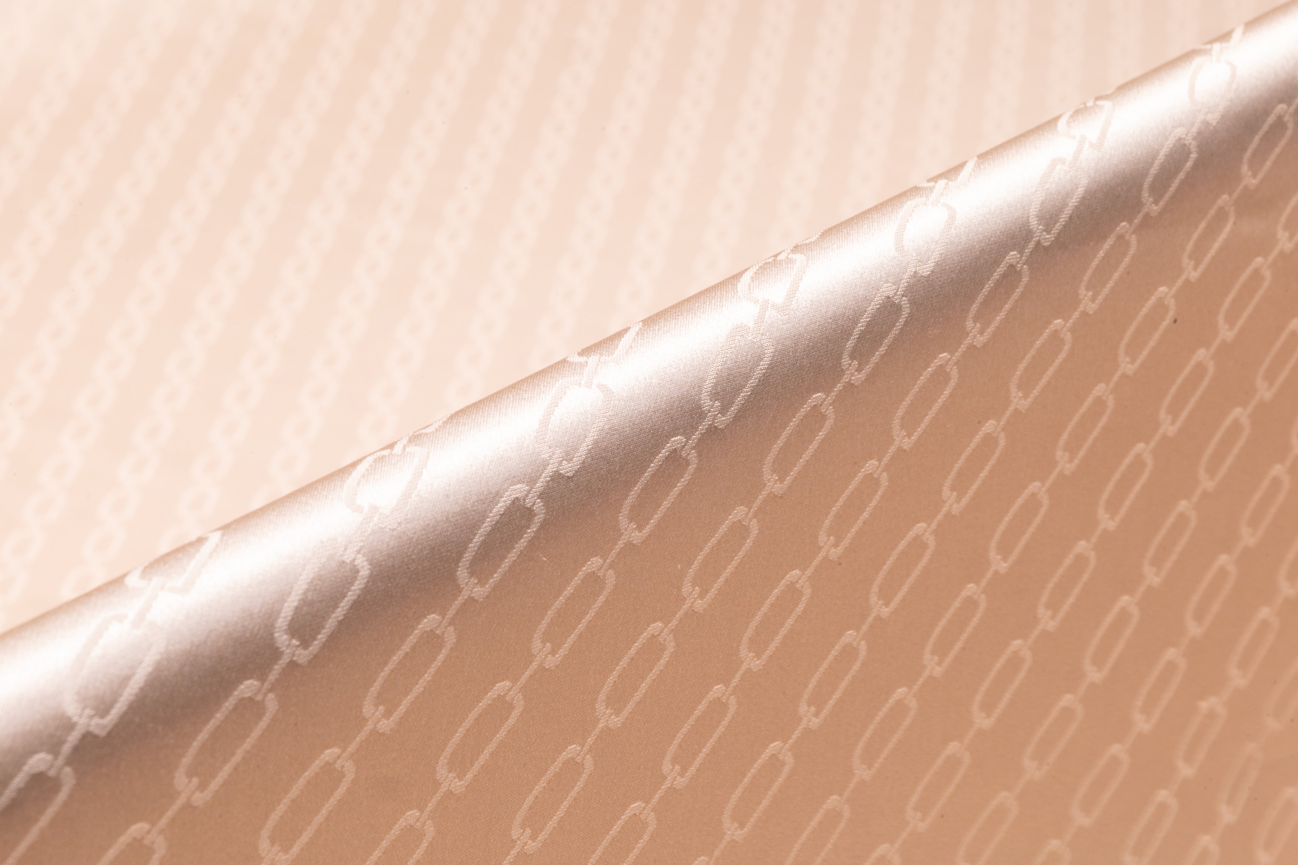 Chain Italian Silk Jacquard - Blush