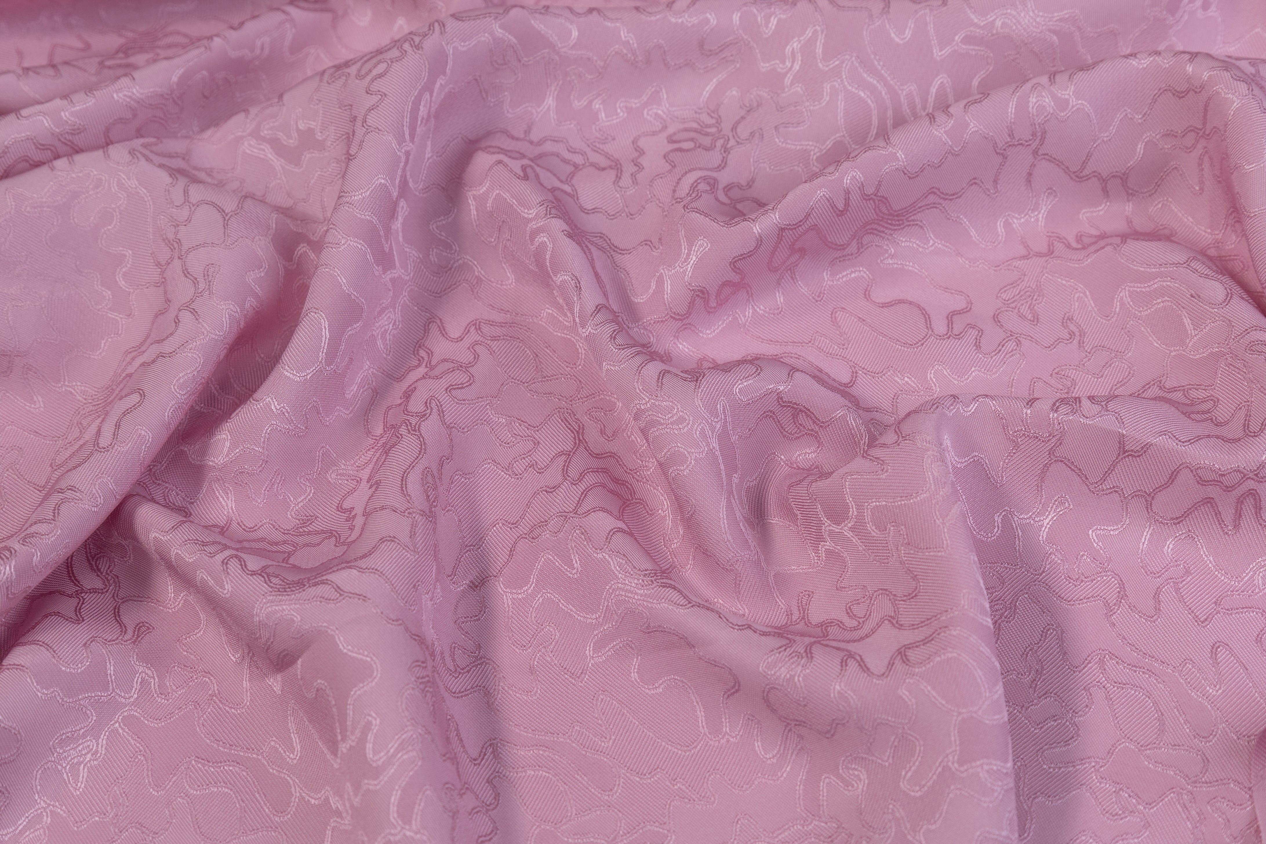 Italian Silk Viscose Jacquard - Pink