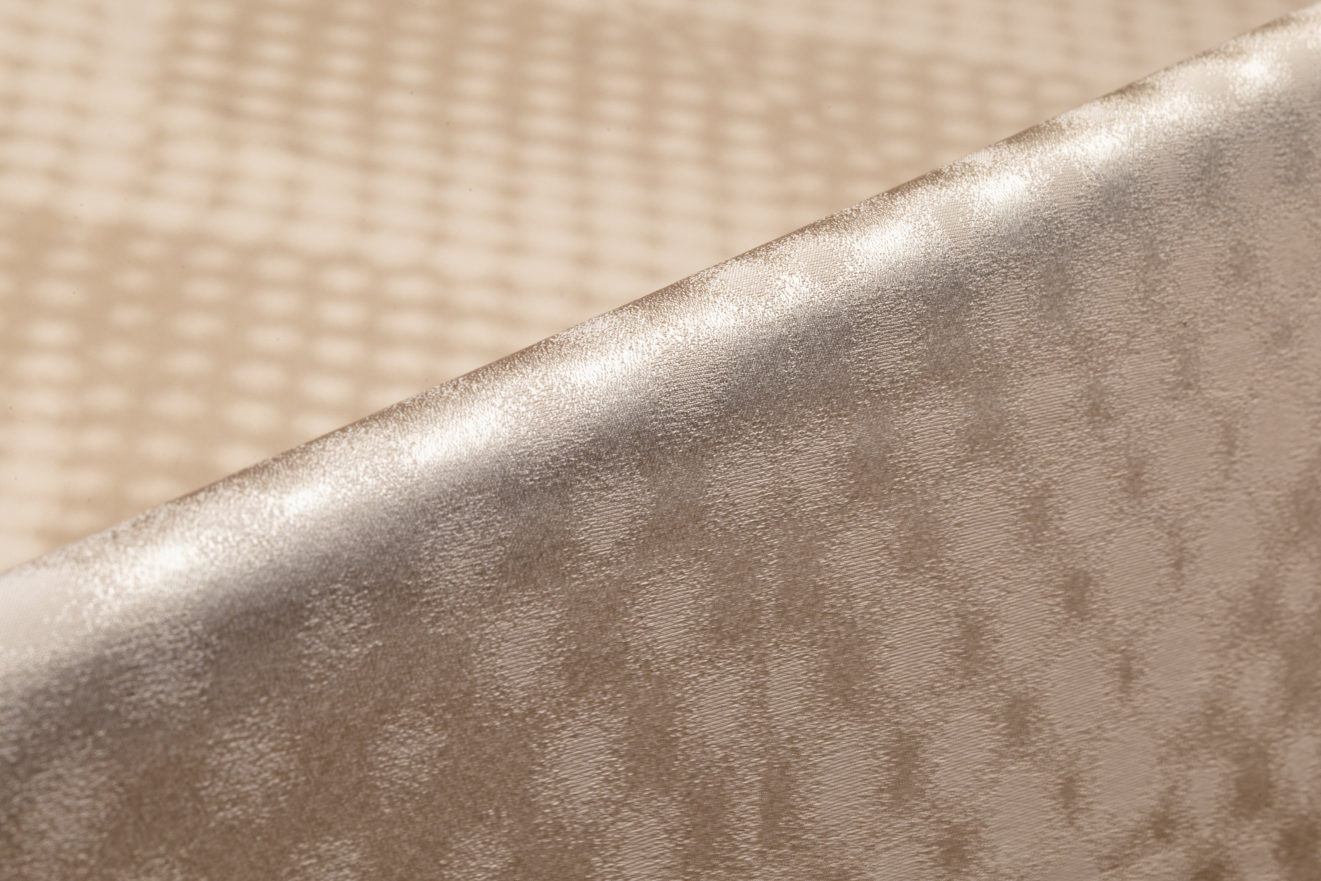 Dotted Italian Silk Jacquard - Light Taupe