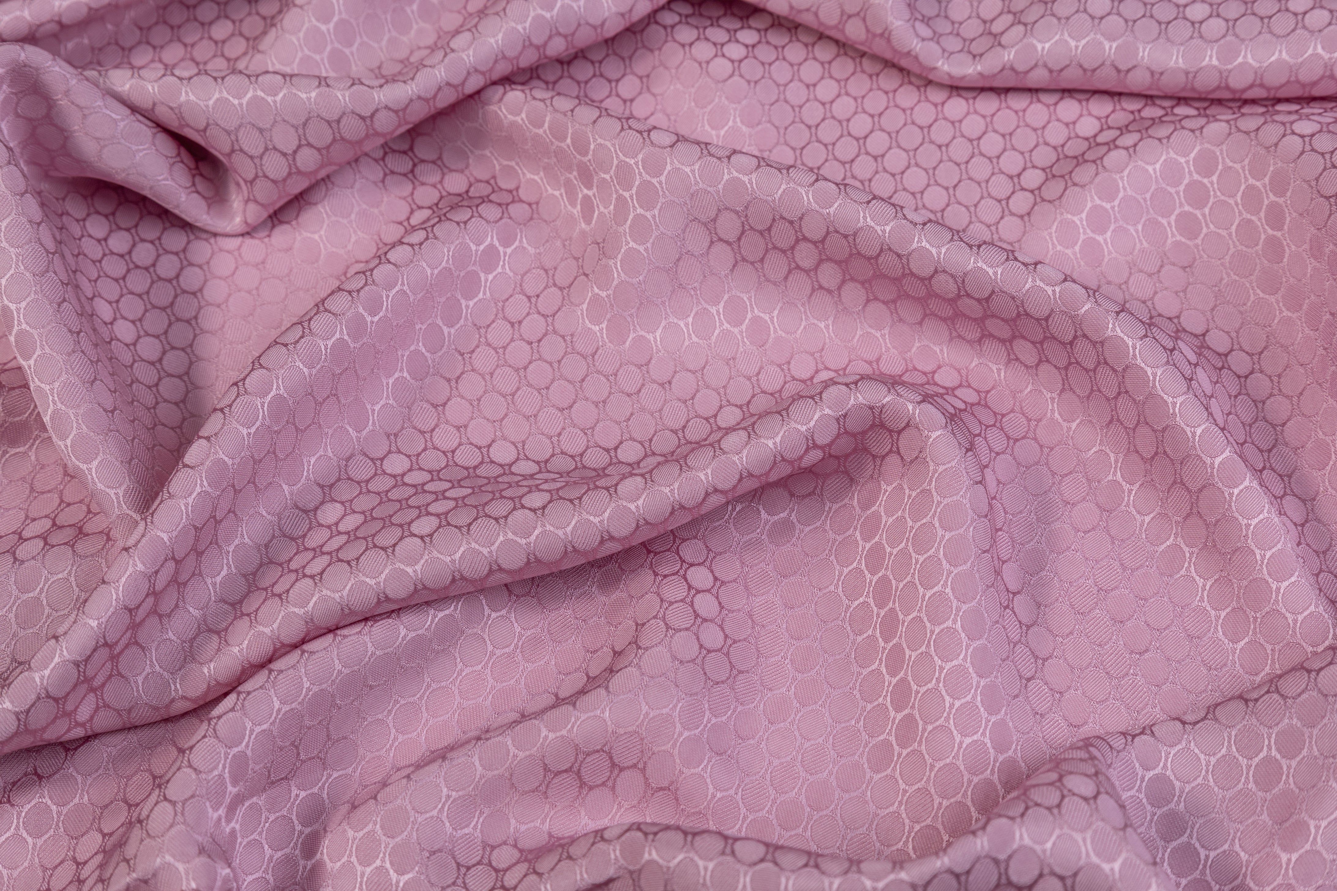 Italian Silk Viscose Jacquard - Pink