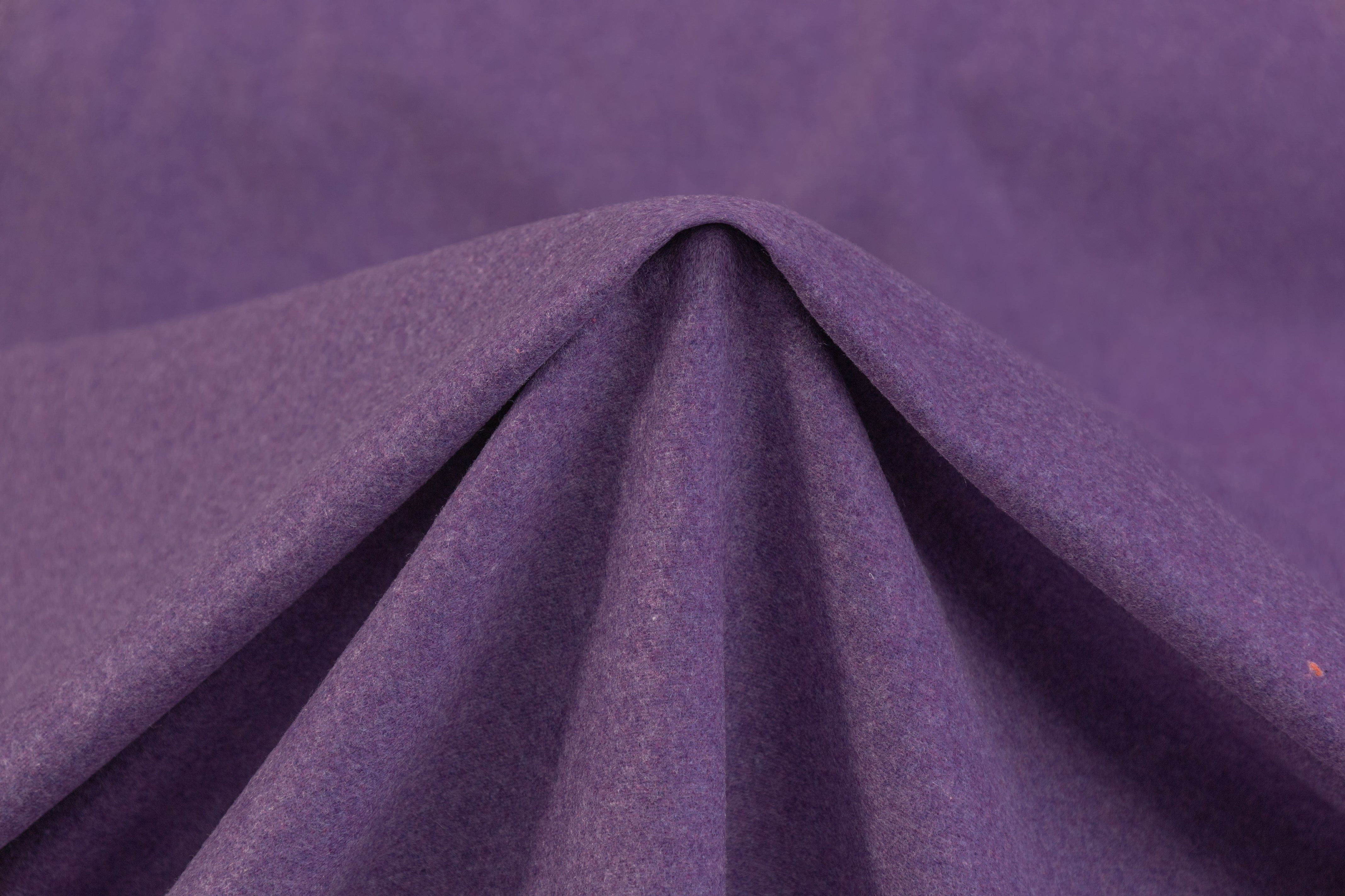 Solid Poly Wool Flannel - Purple
