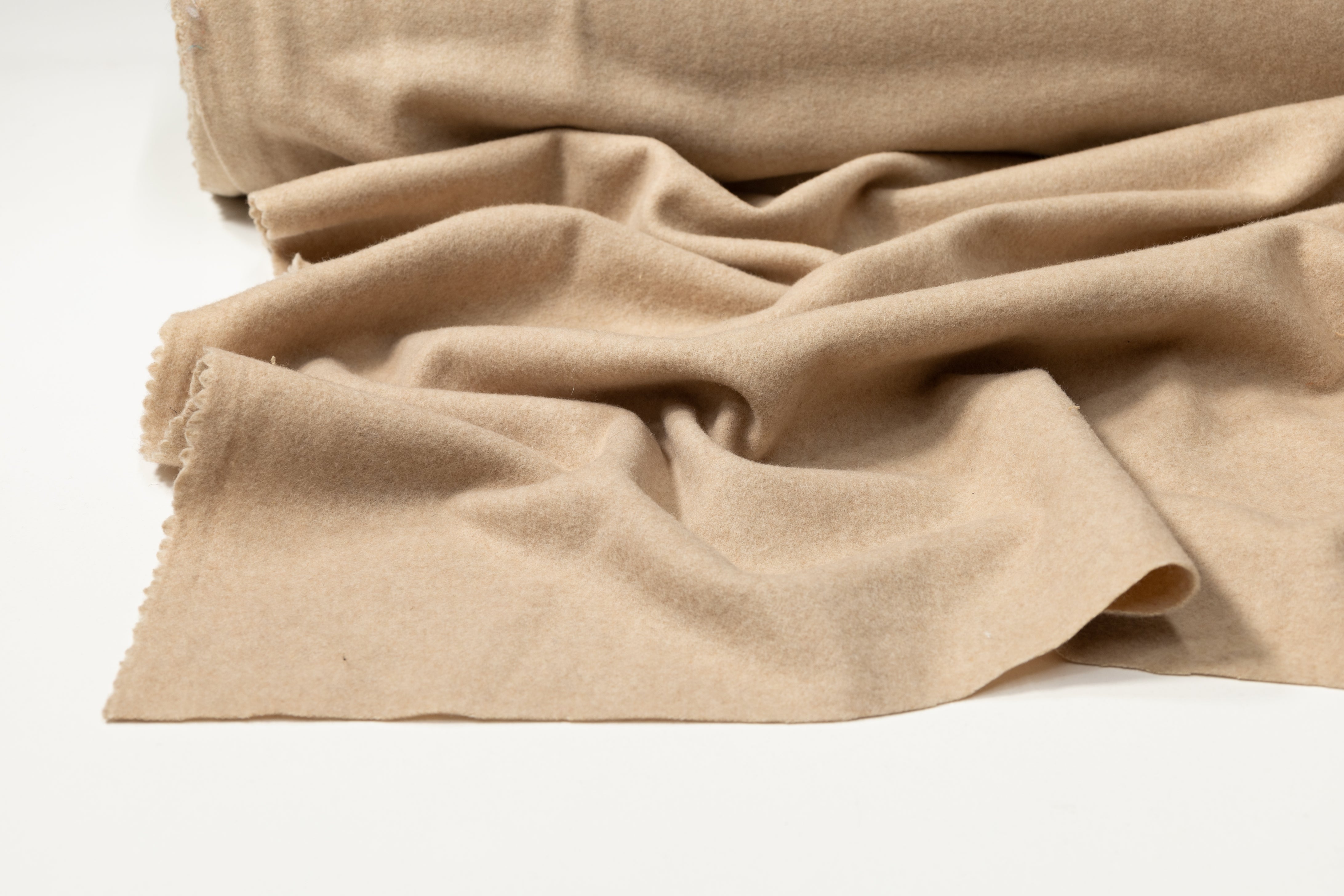 Solid Wool Flannel - Beige