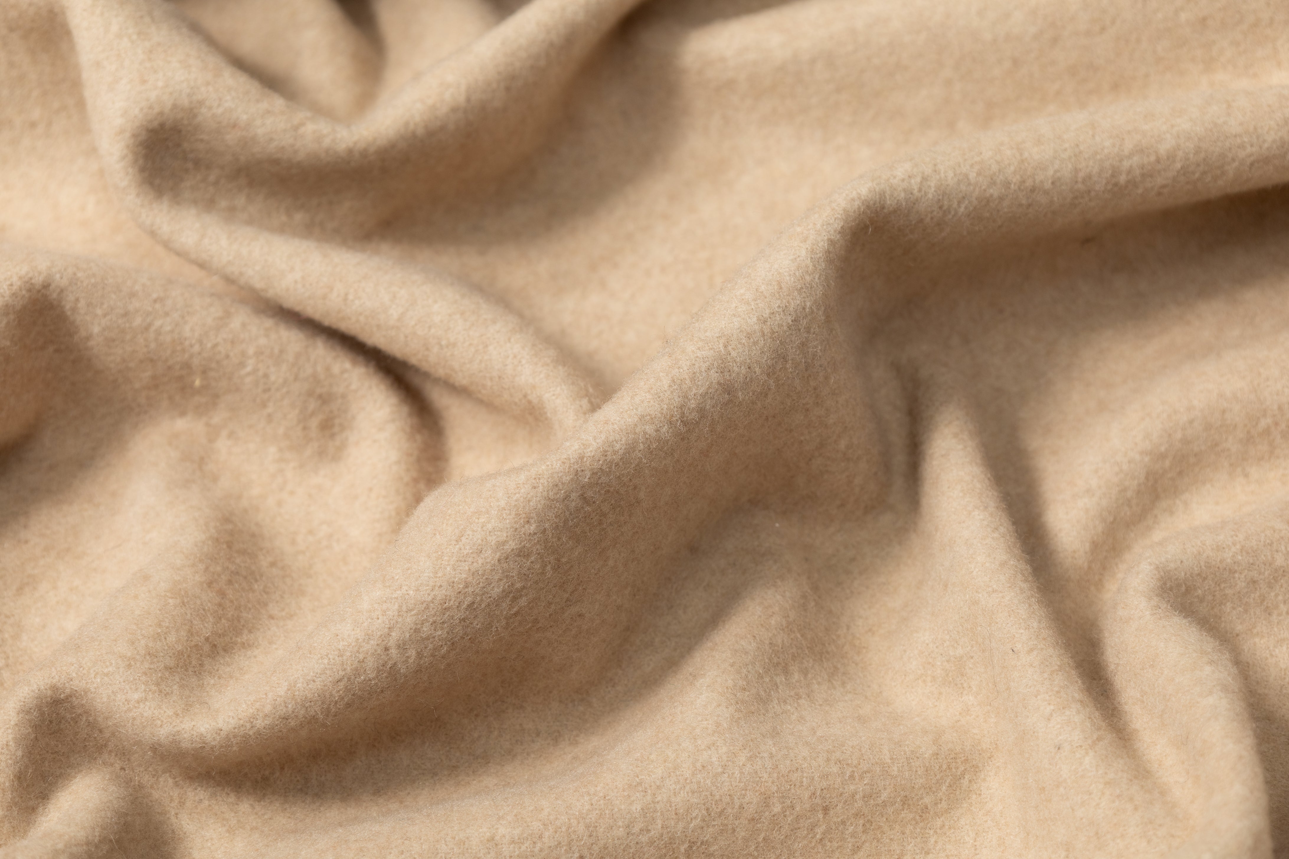 Solid Wool Flannel - Beige