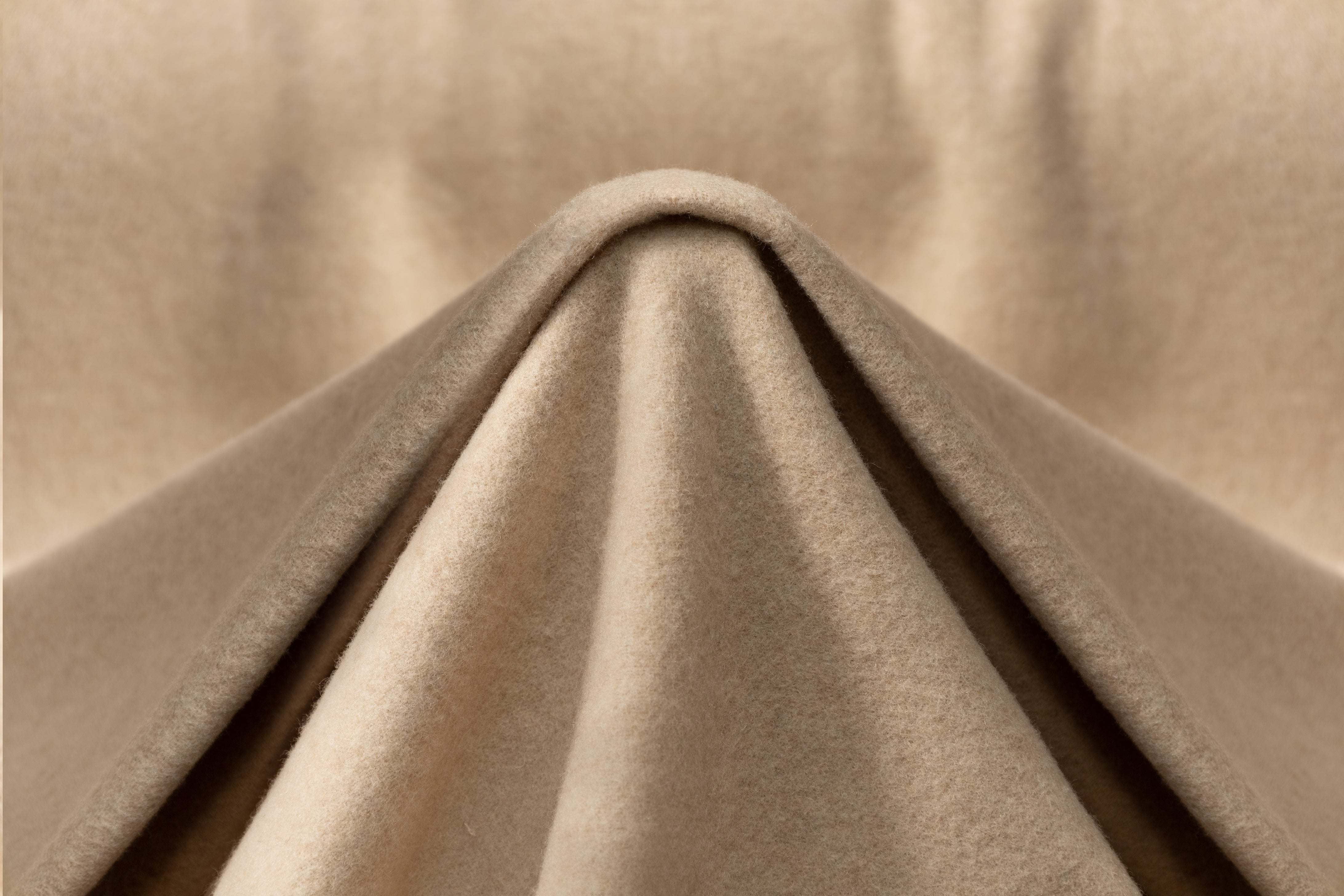 Solid Wool Flannel - Beige