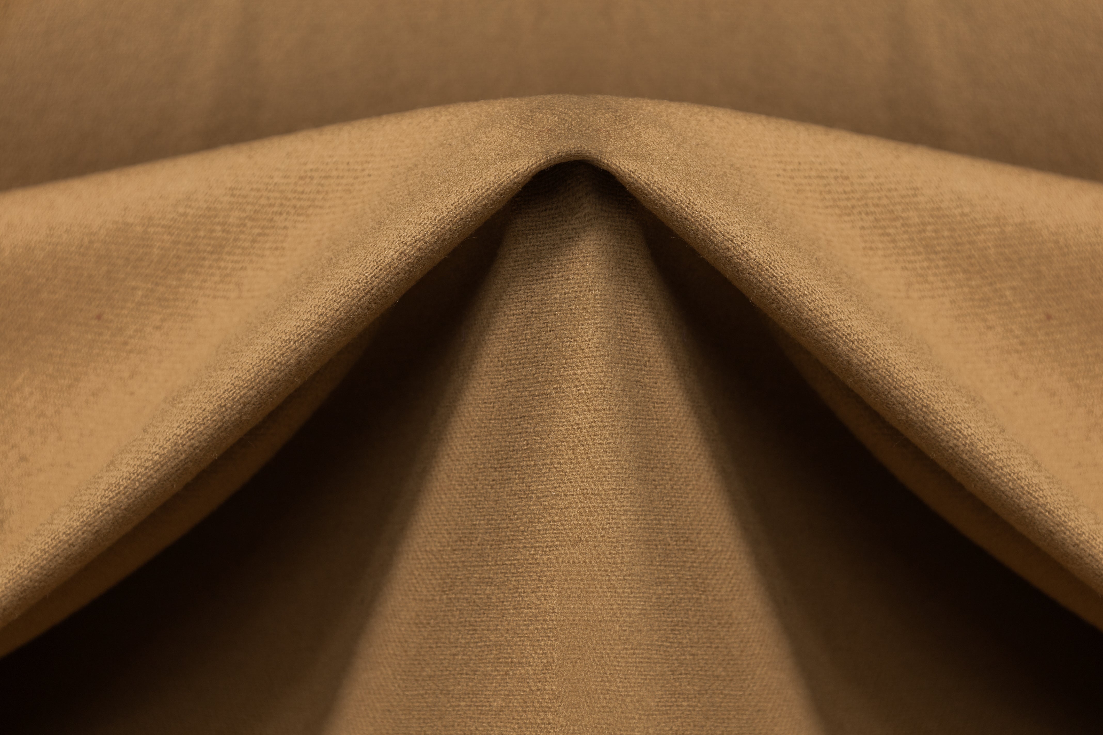 Solid Wool Flannel - Camel Brown