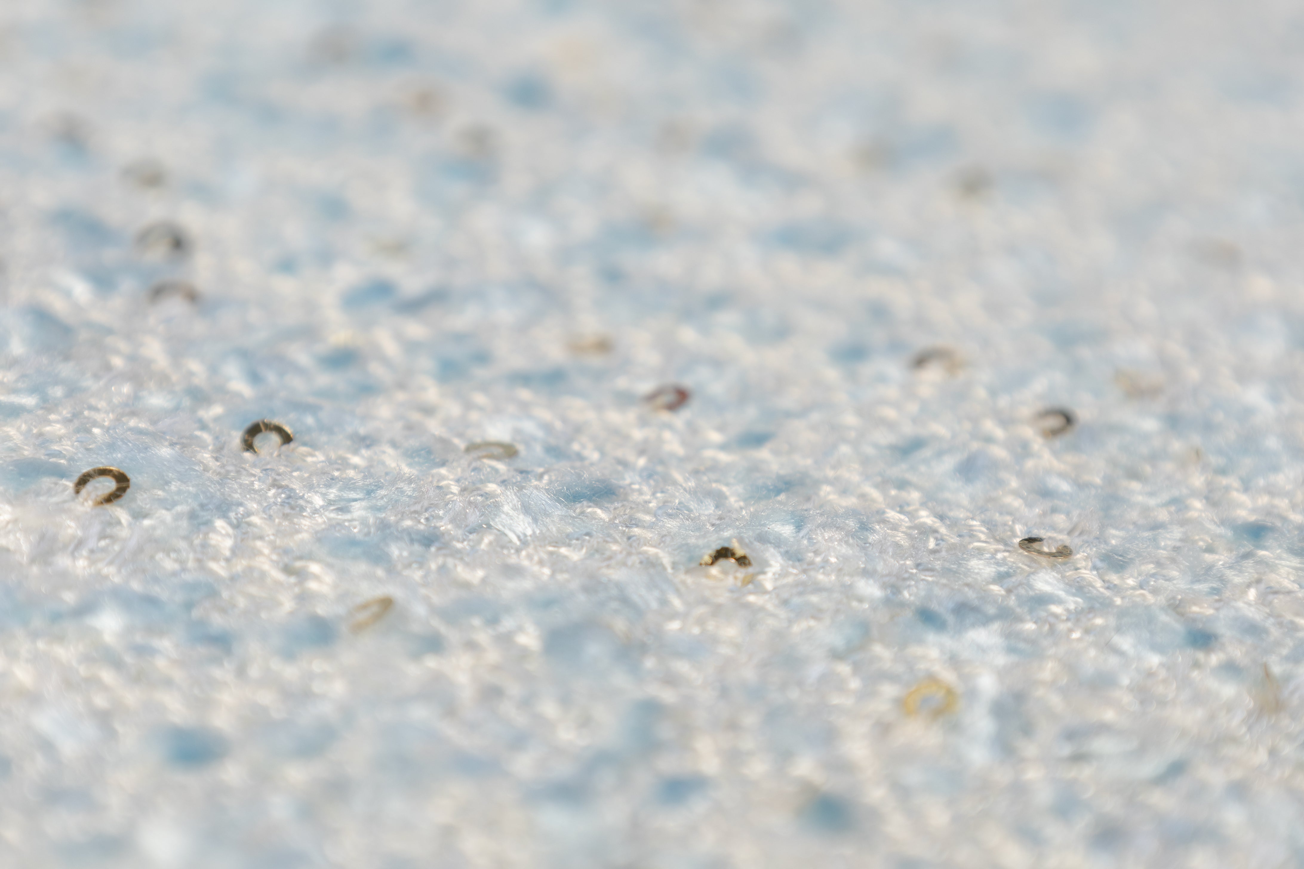 Sequined Viscose Chenille Tweed - Blue