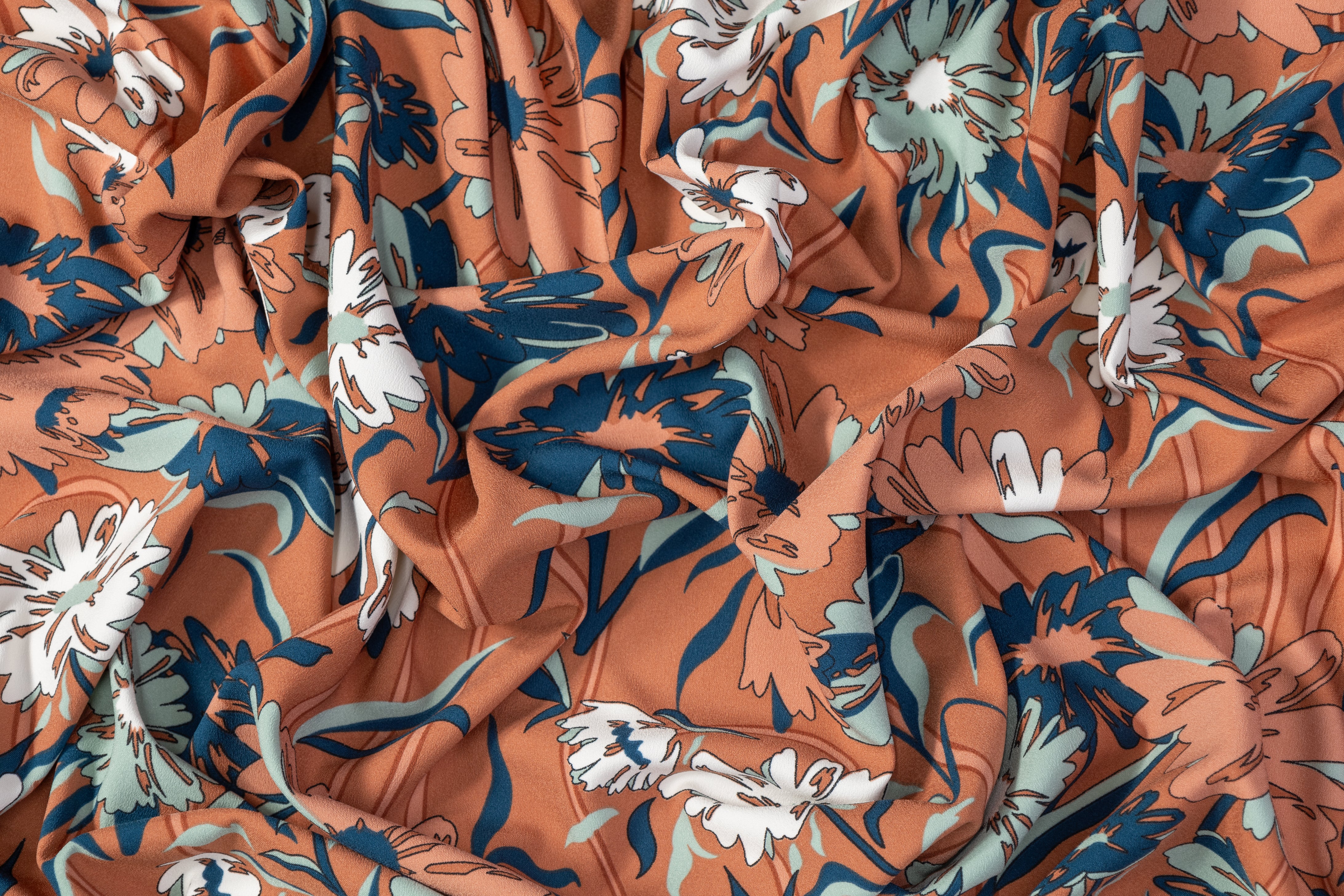 Floral Satin Back Crepe - Multicolor