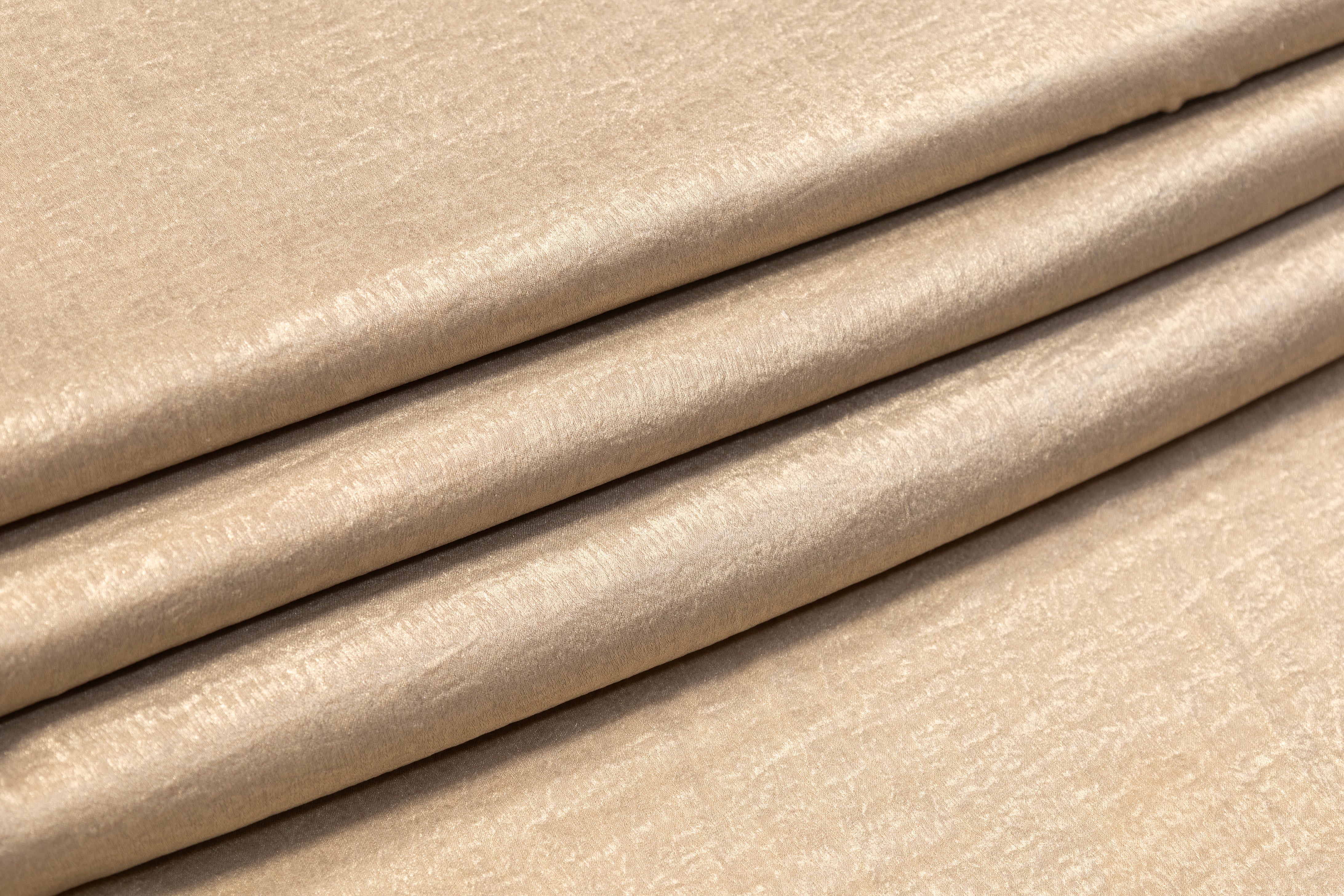 Shimmer Crepe de Chine - Champagne Gold