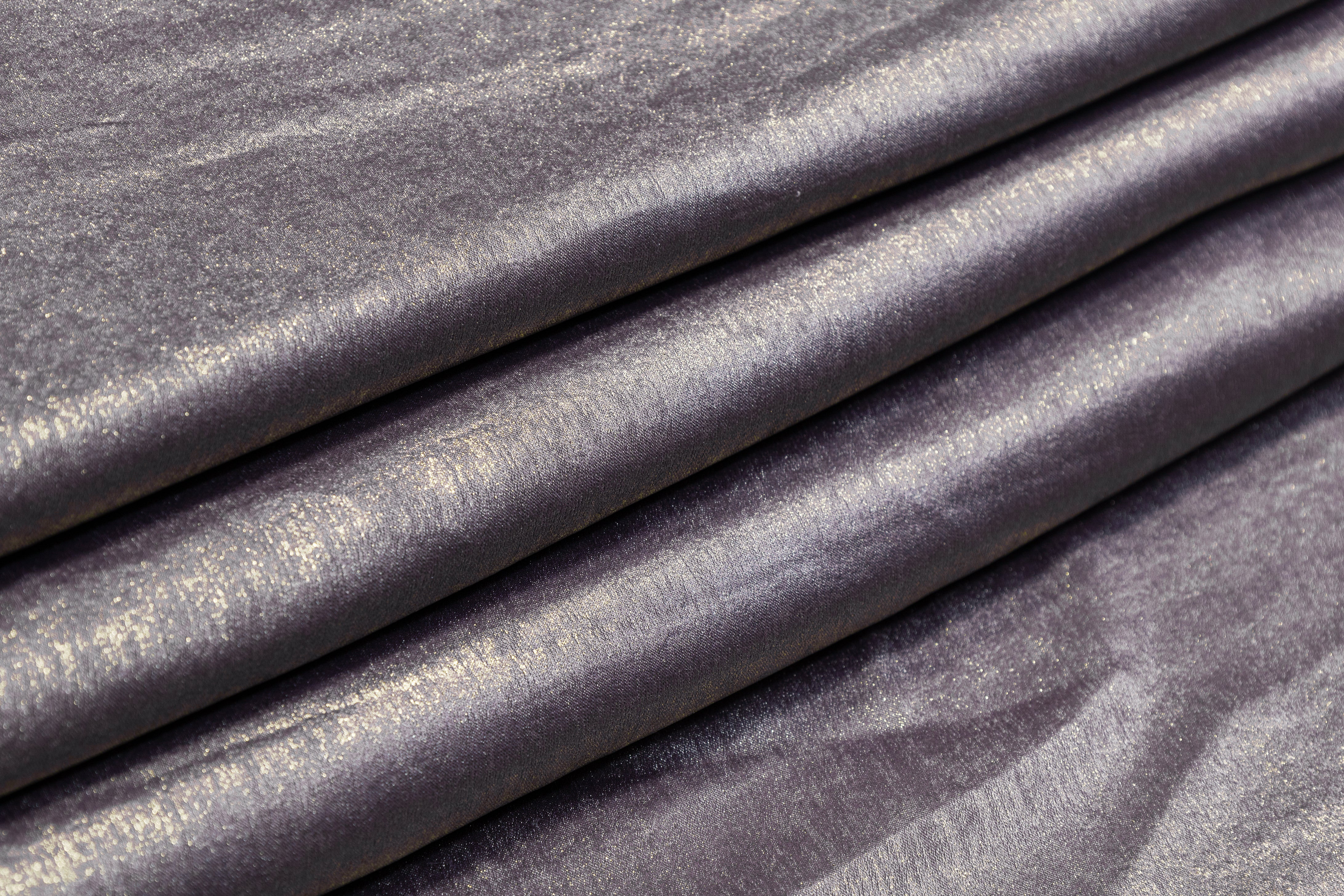 Shimmer Crepe de Chine - Lavender / Gold