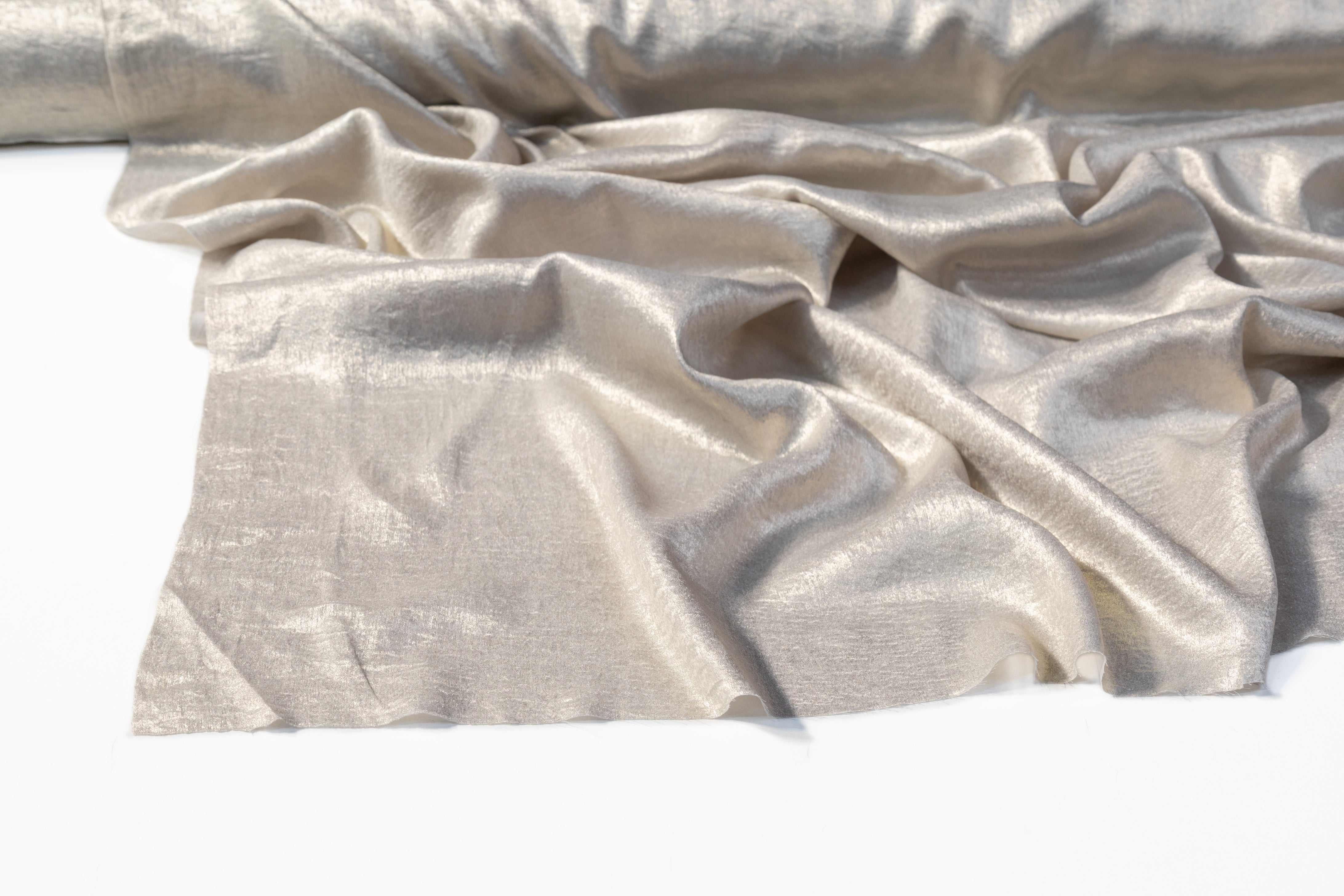 Shimmer Crepe de Chine - Light Taupe
