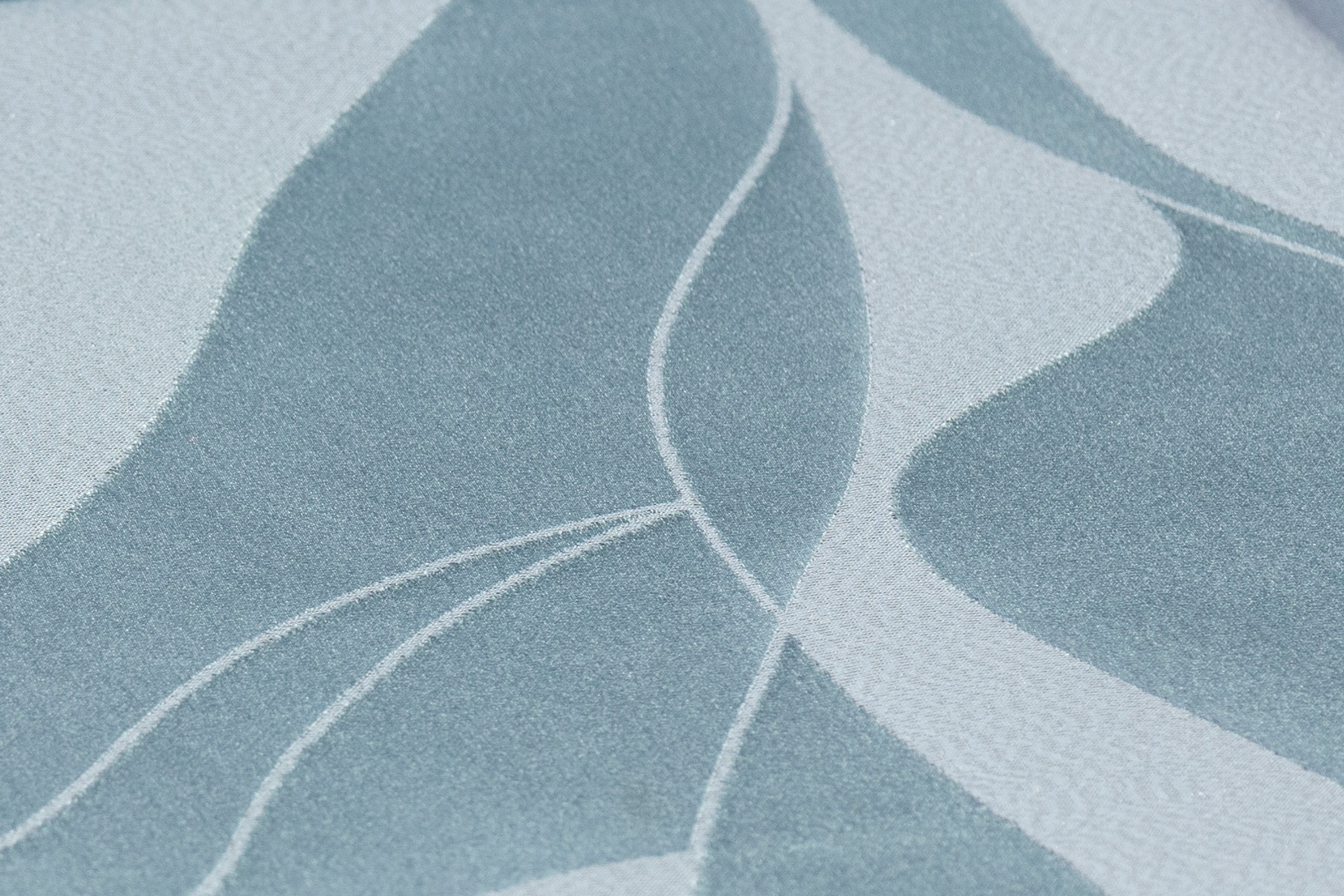 Metallic Italian Silk Viscose Jacquard - Blue