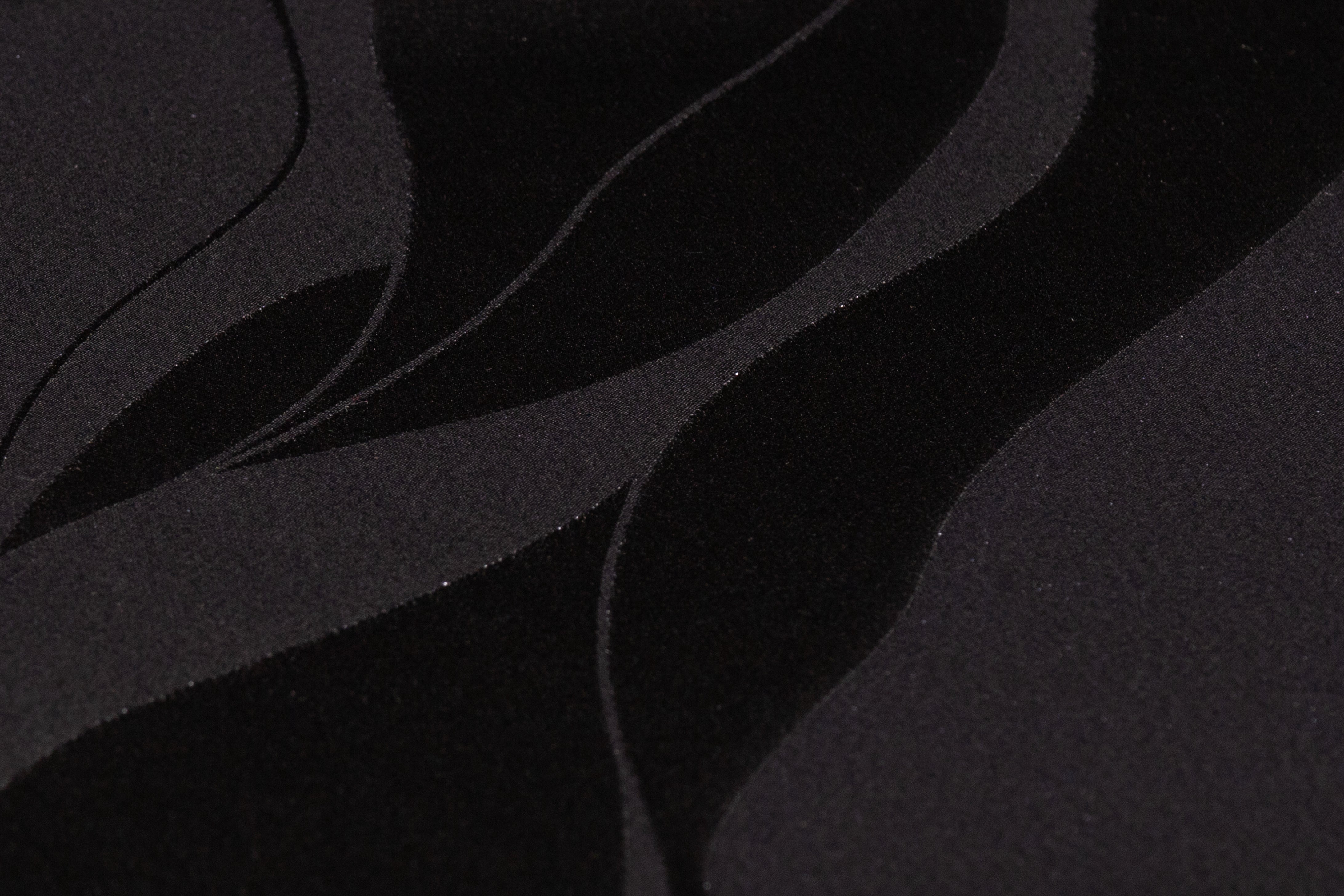 Metallic Italian Silk Viscose Jacquard - Black