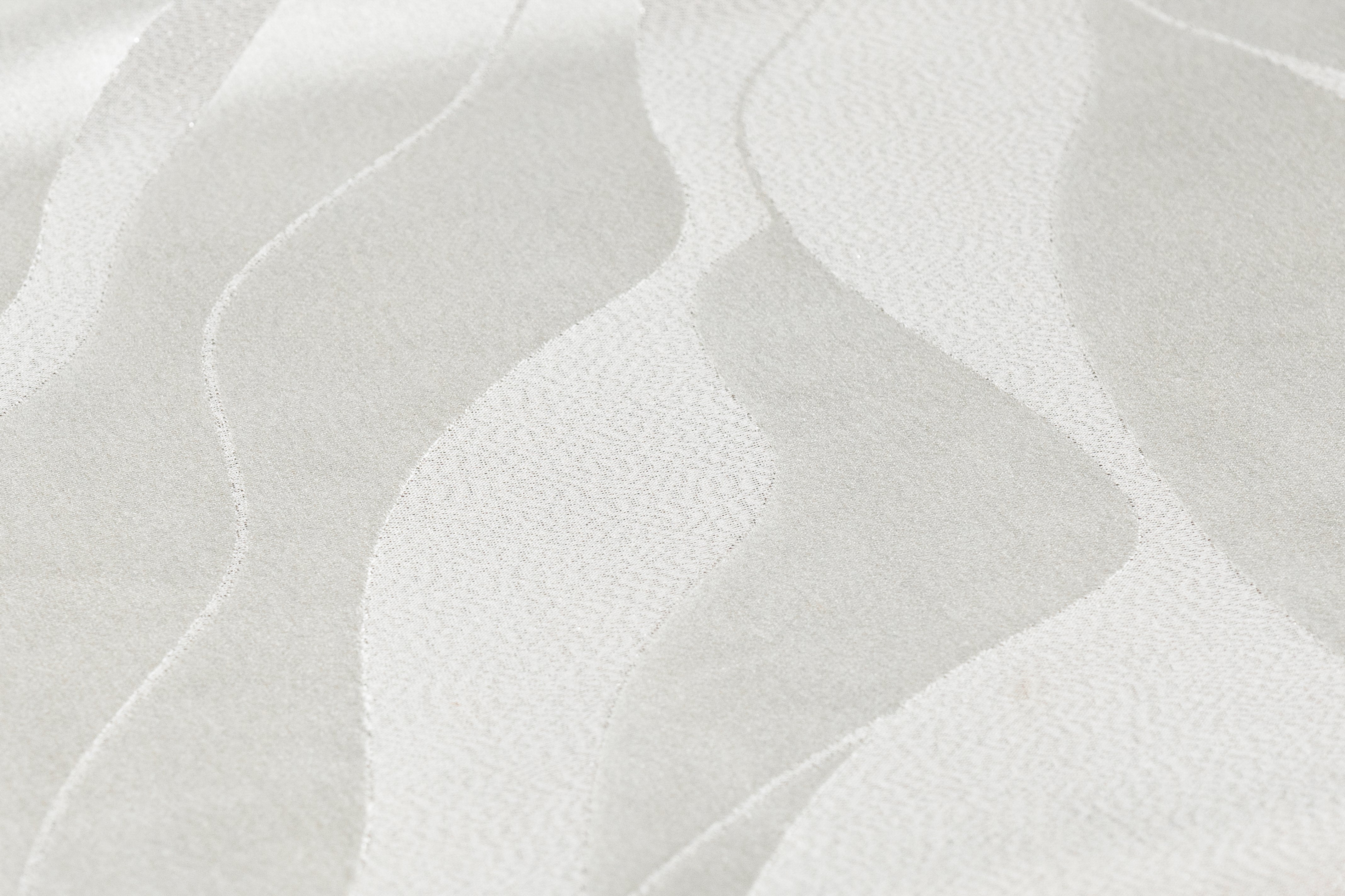 Metallic Italian Silk Viscose Jacquard - Off White