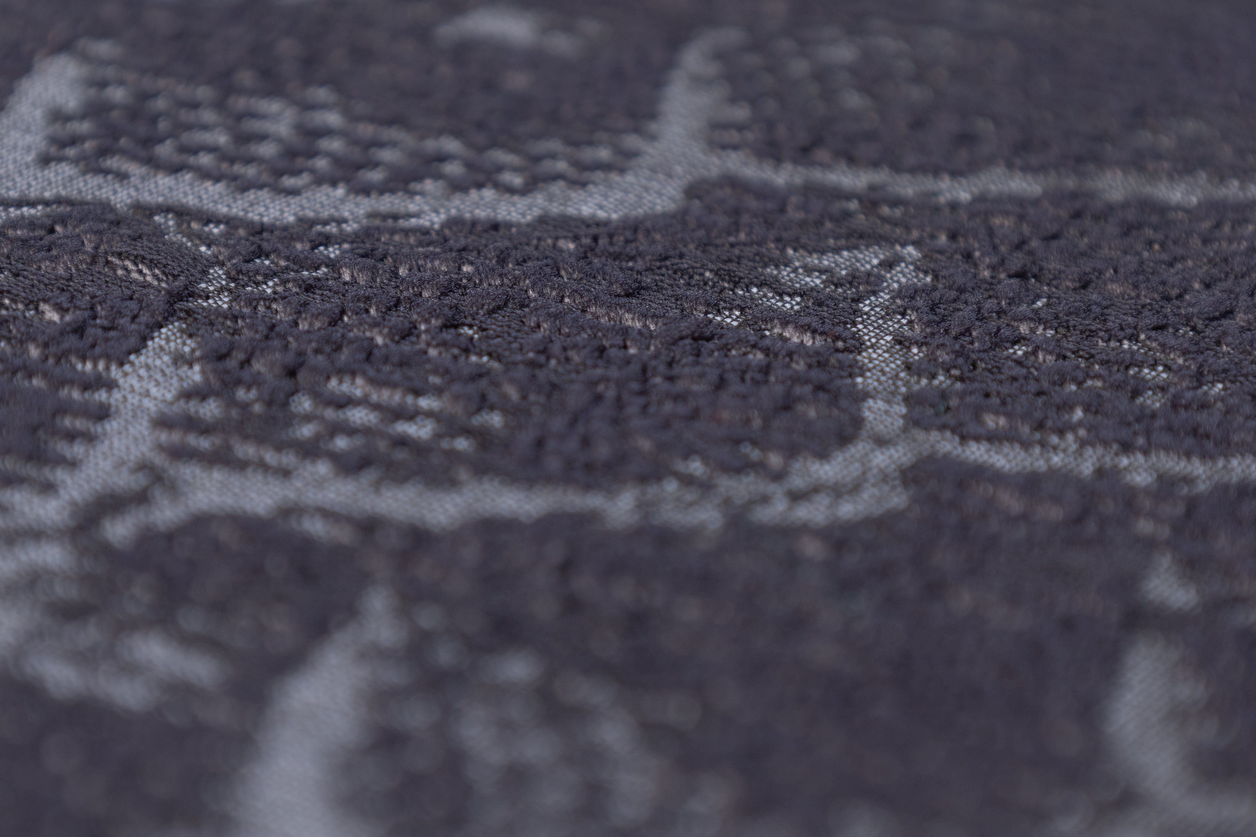 Chenille Textured Scale Brocade - Gray