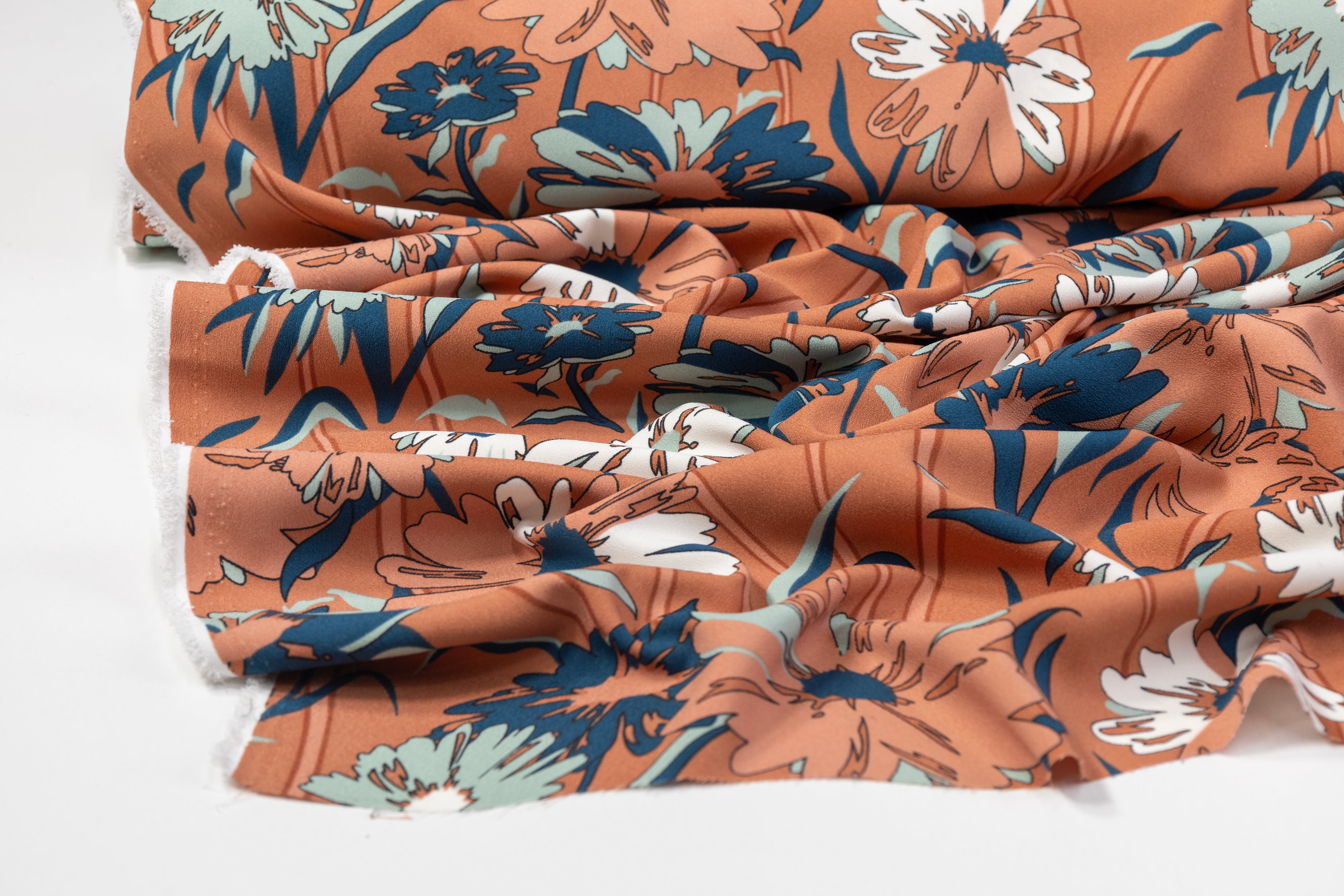 Floral Satin Back Crepe - Multicolor