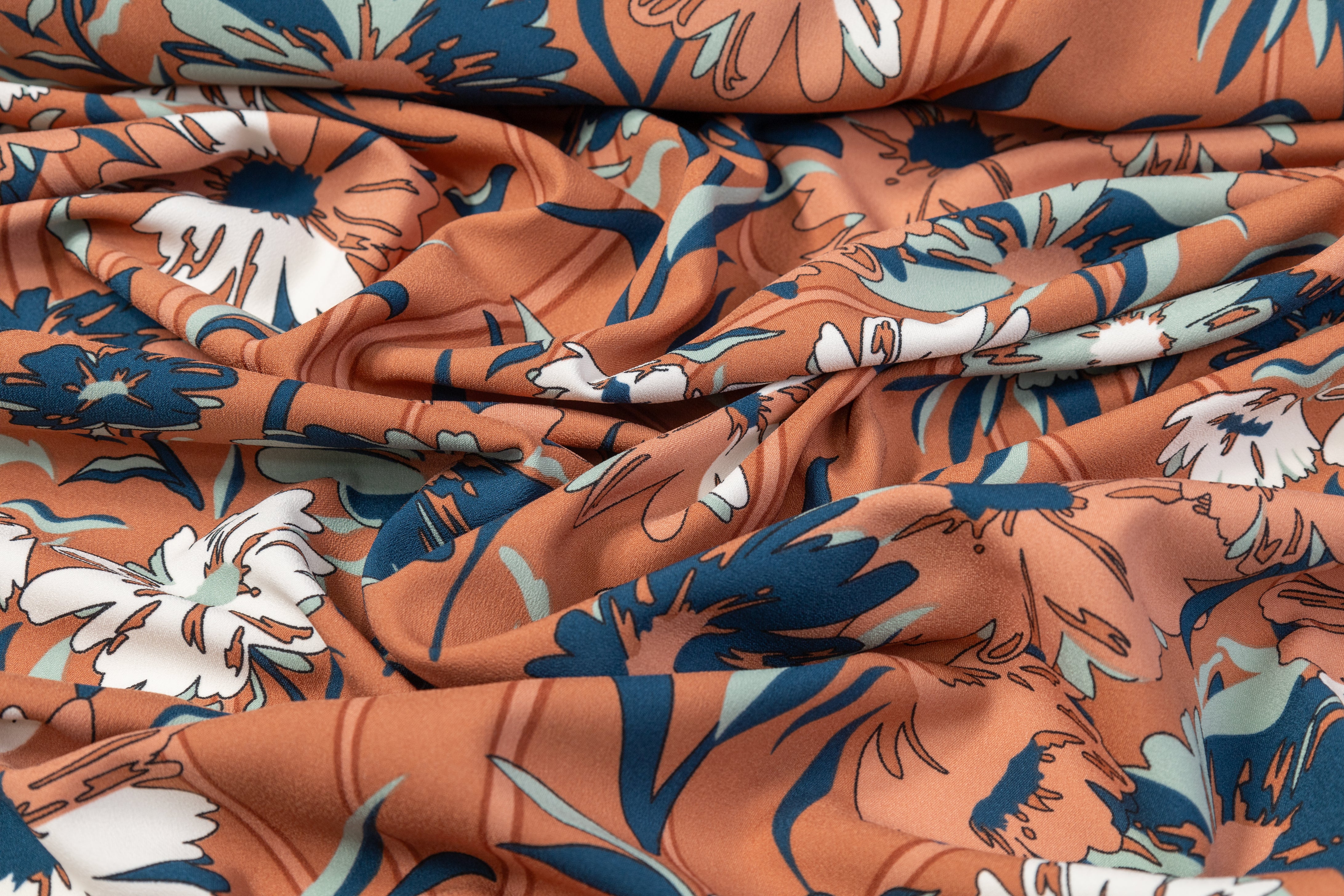 Floral Satin Back Crepe - Multicolor