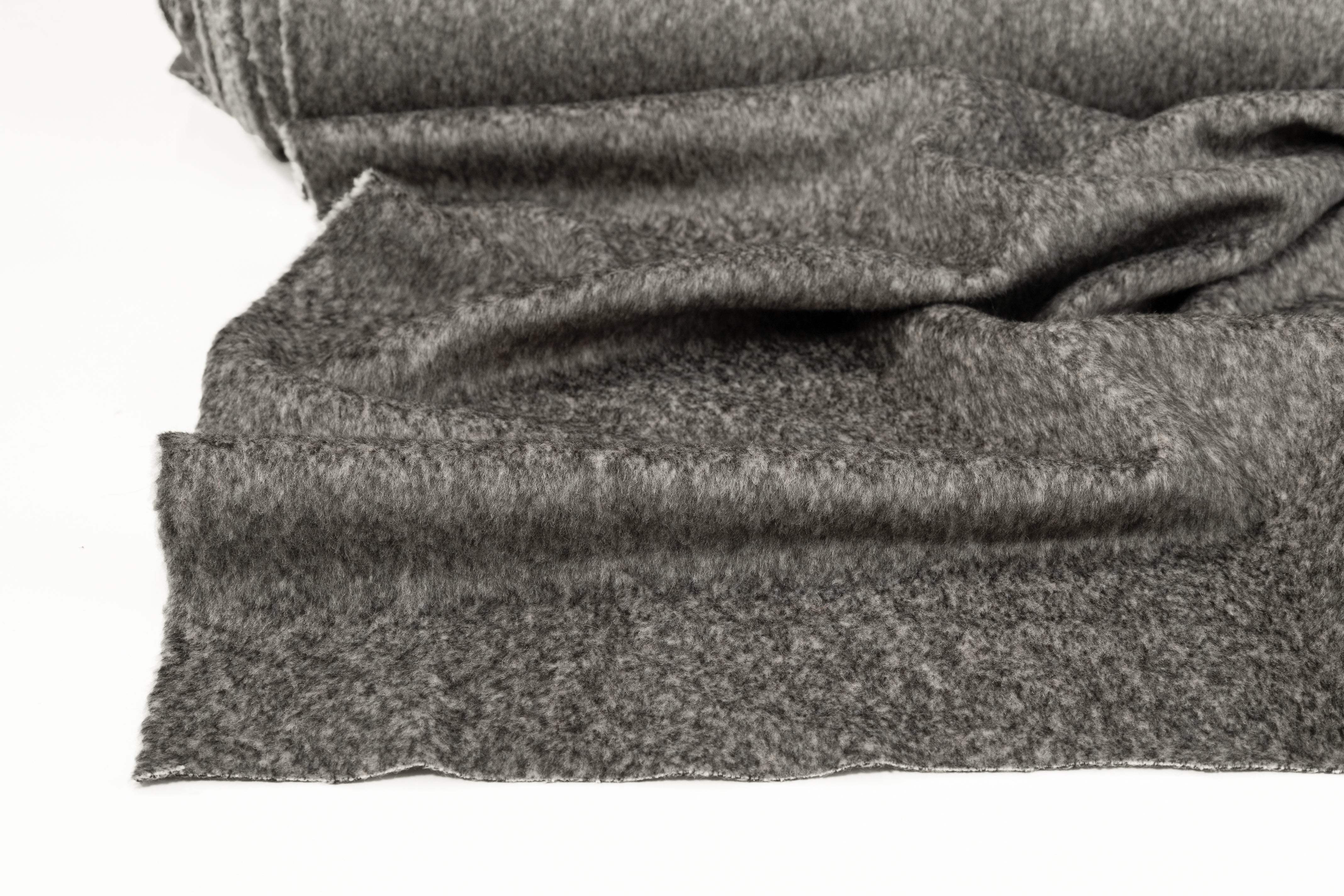 Alpaca Wool Blend Coating - Gray