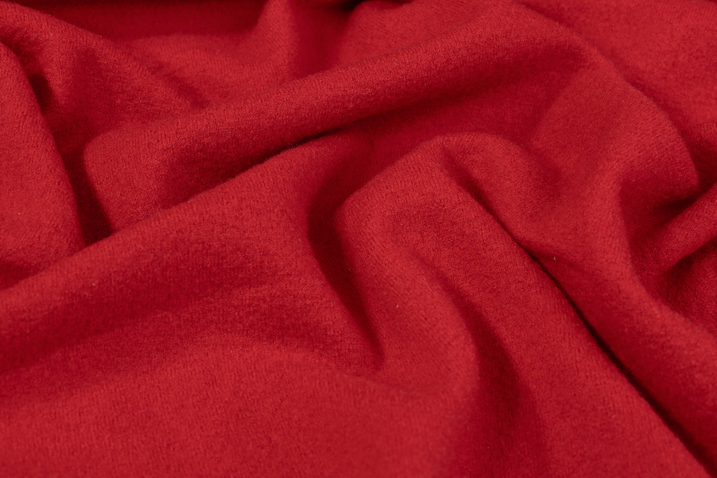 Solid Boiled Wool - Red