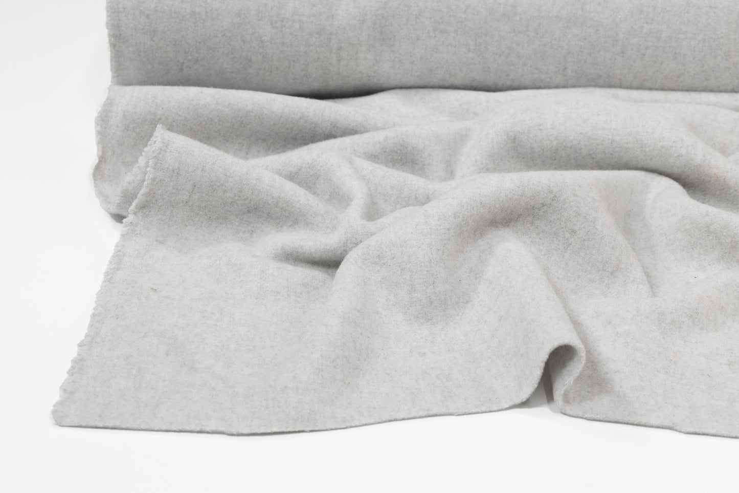 Double Faced Wool Coating - Heather Gray