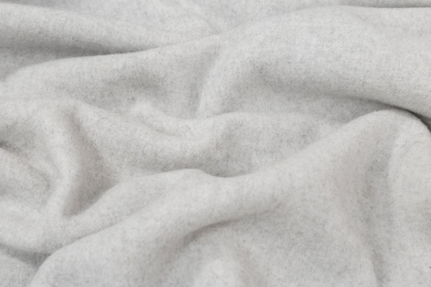 Double Faced Wool Coating - Heather Gray