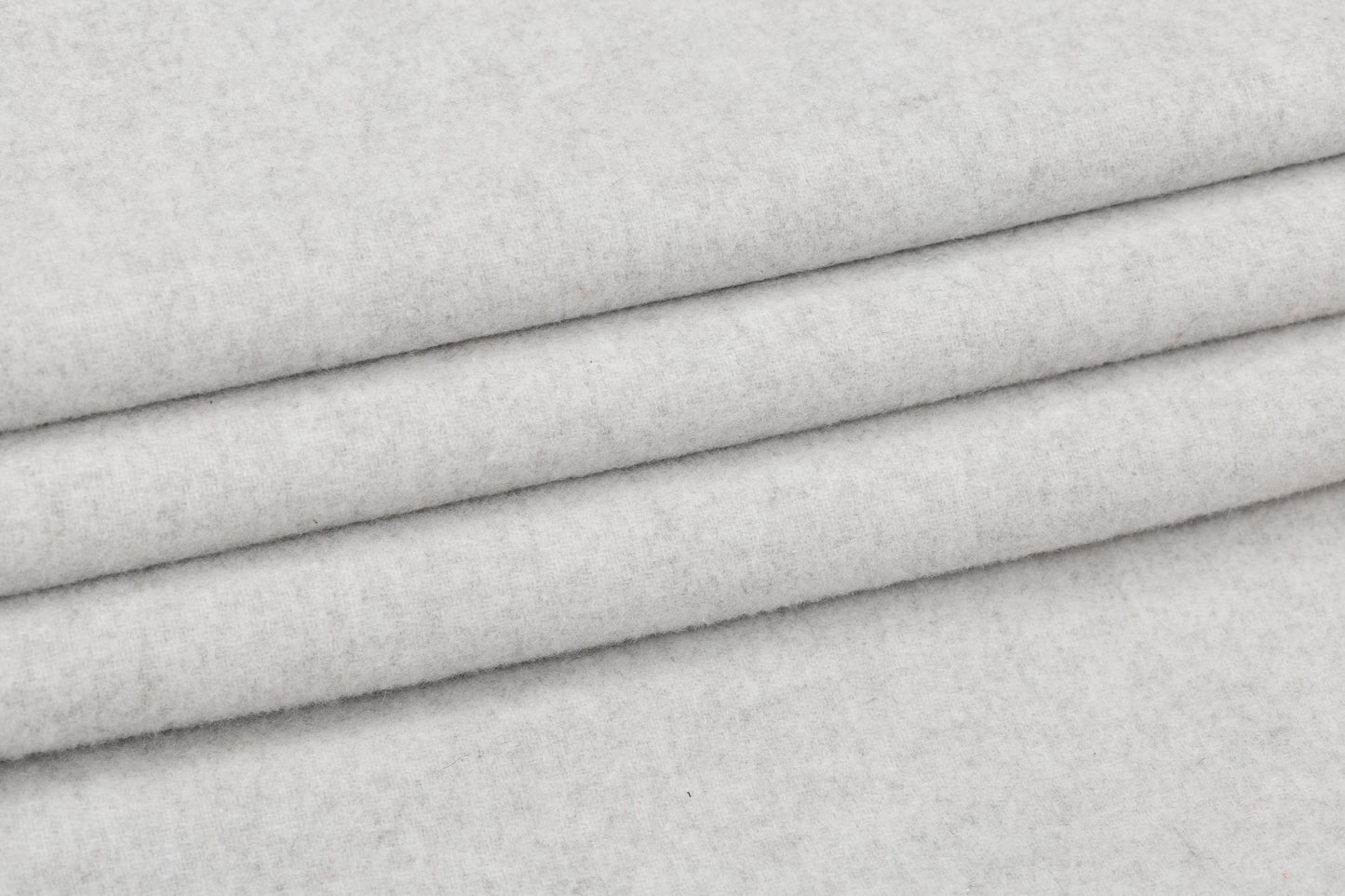 Double Faced Wool Coating - Heather Gray