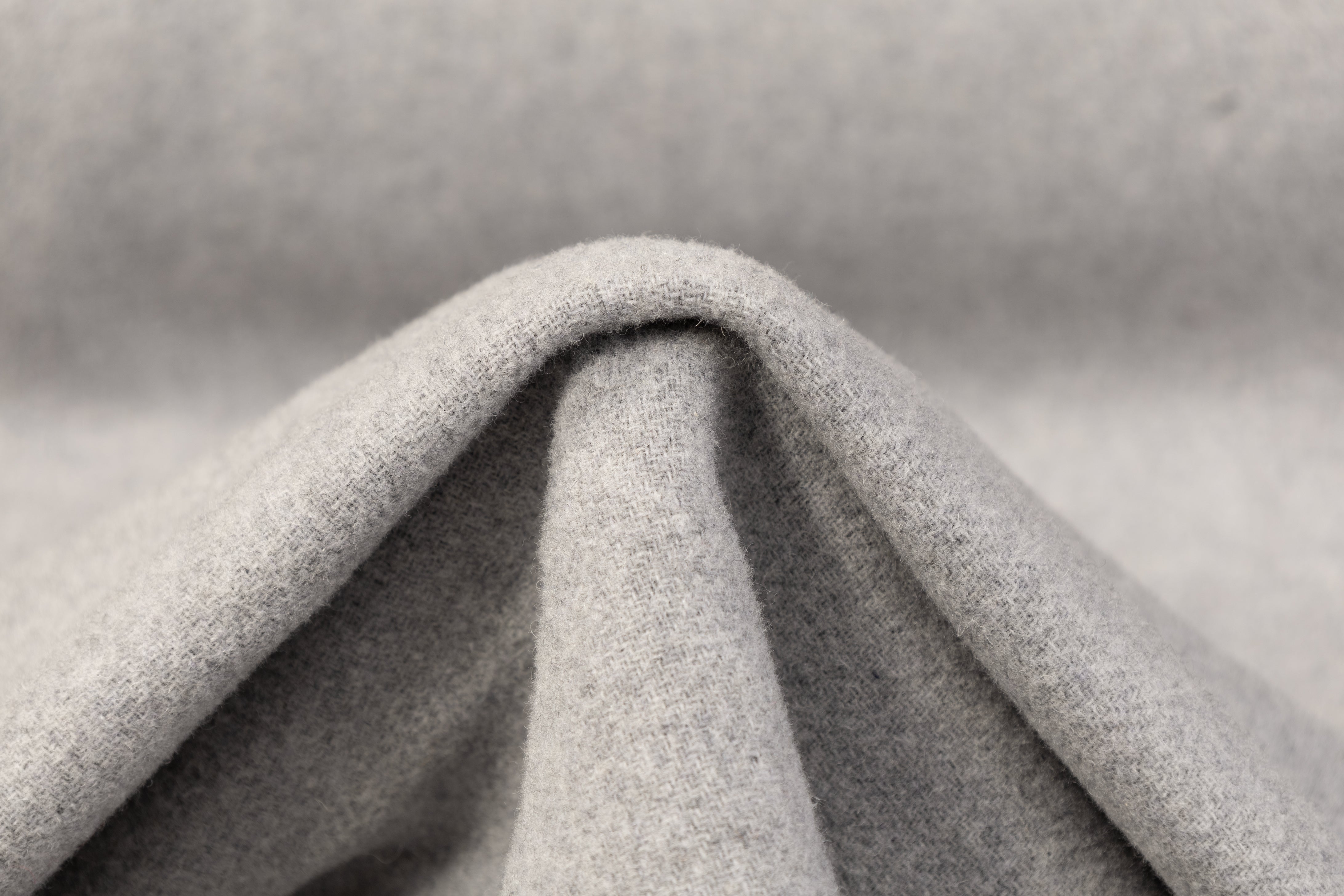 Double Faced Wool - Gray / Black