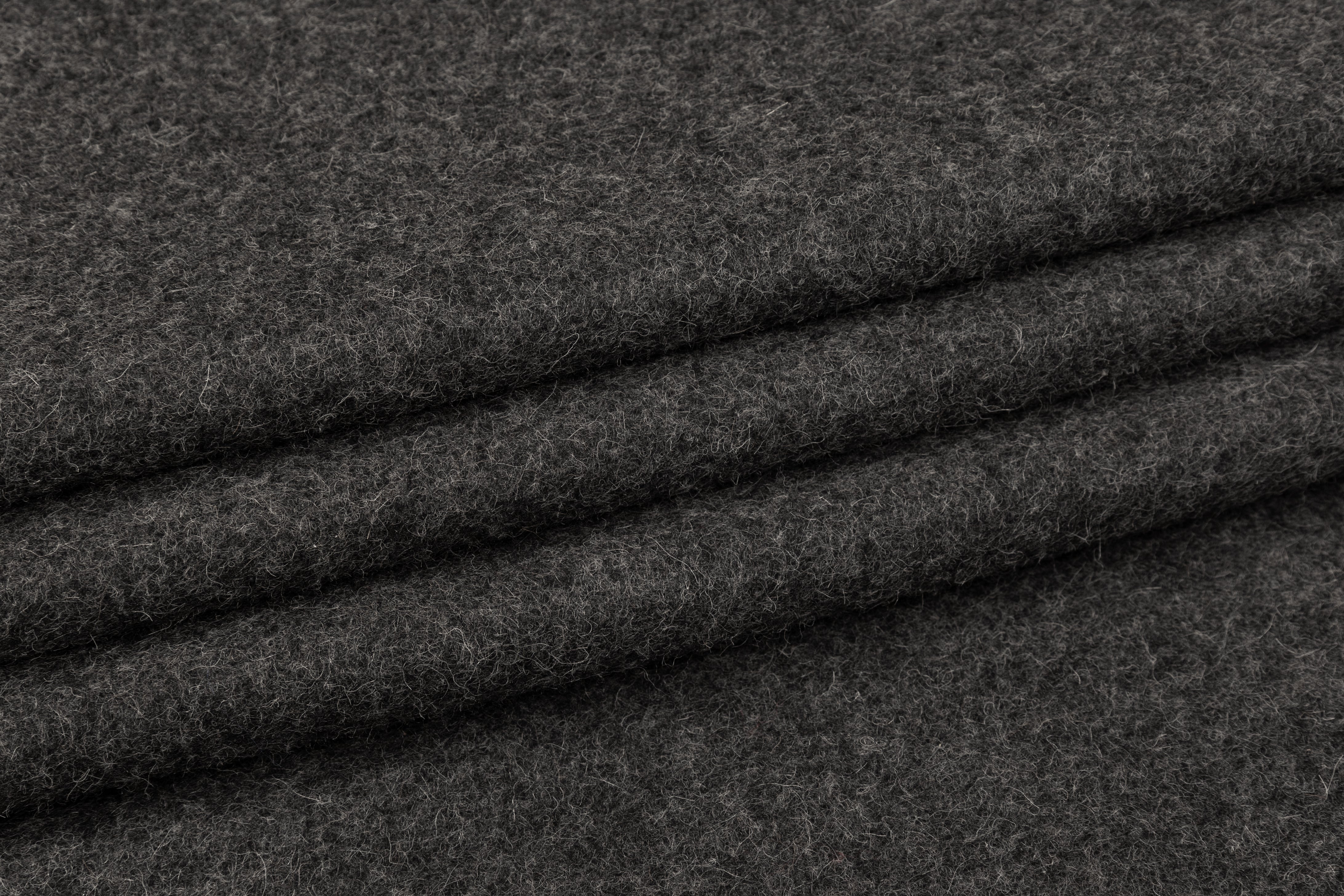 Double Faced Wool Coating - Gray