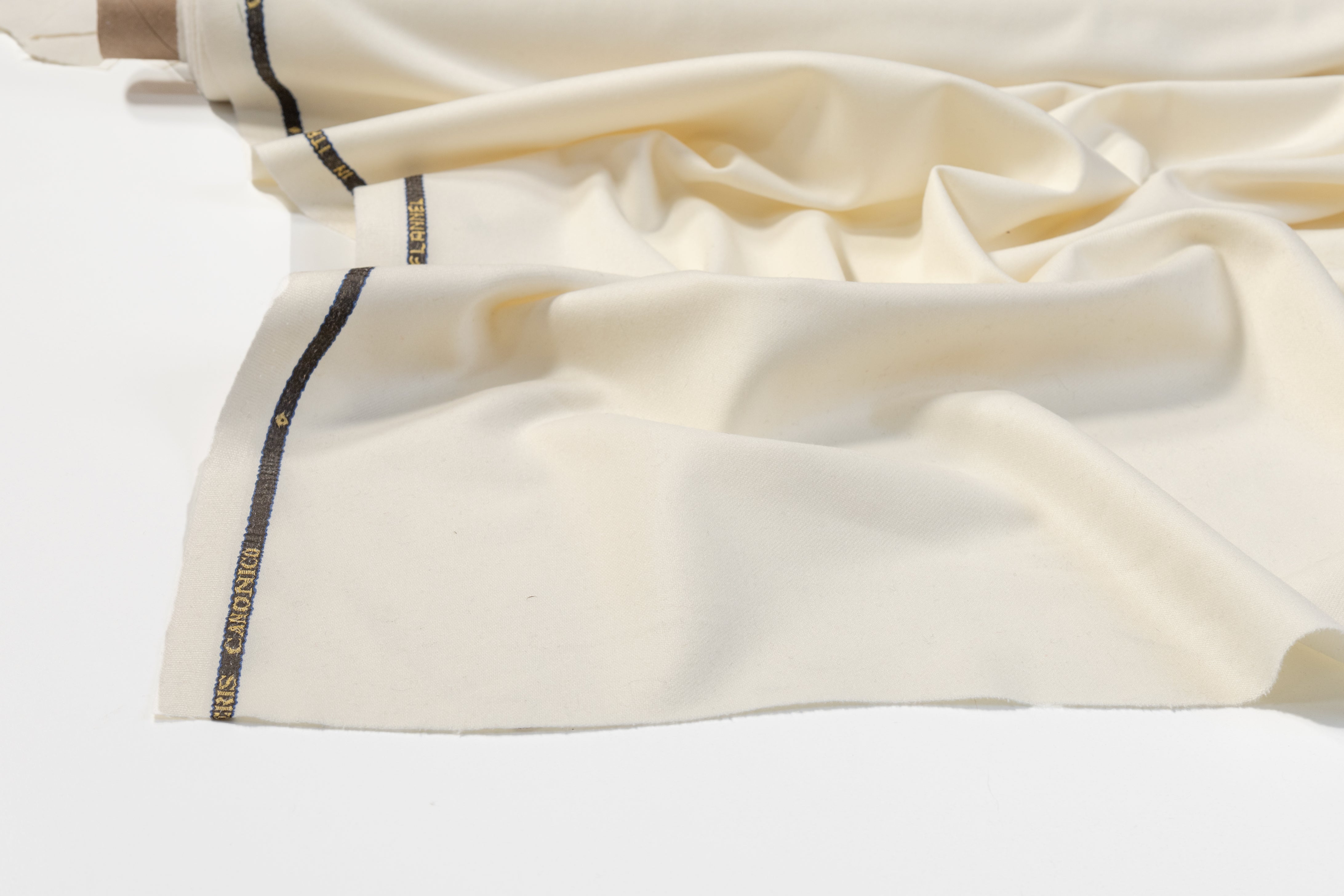 Vitale Barberis Canonico - Italian Wool Flannel Suiting - Off White