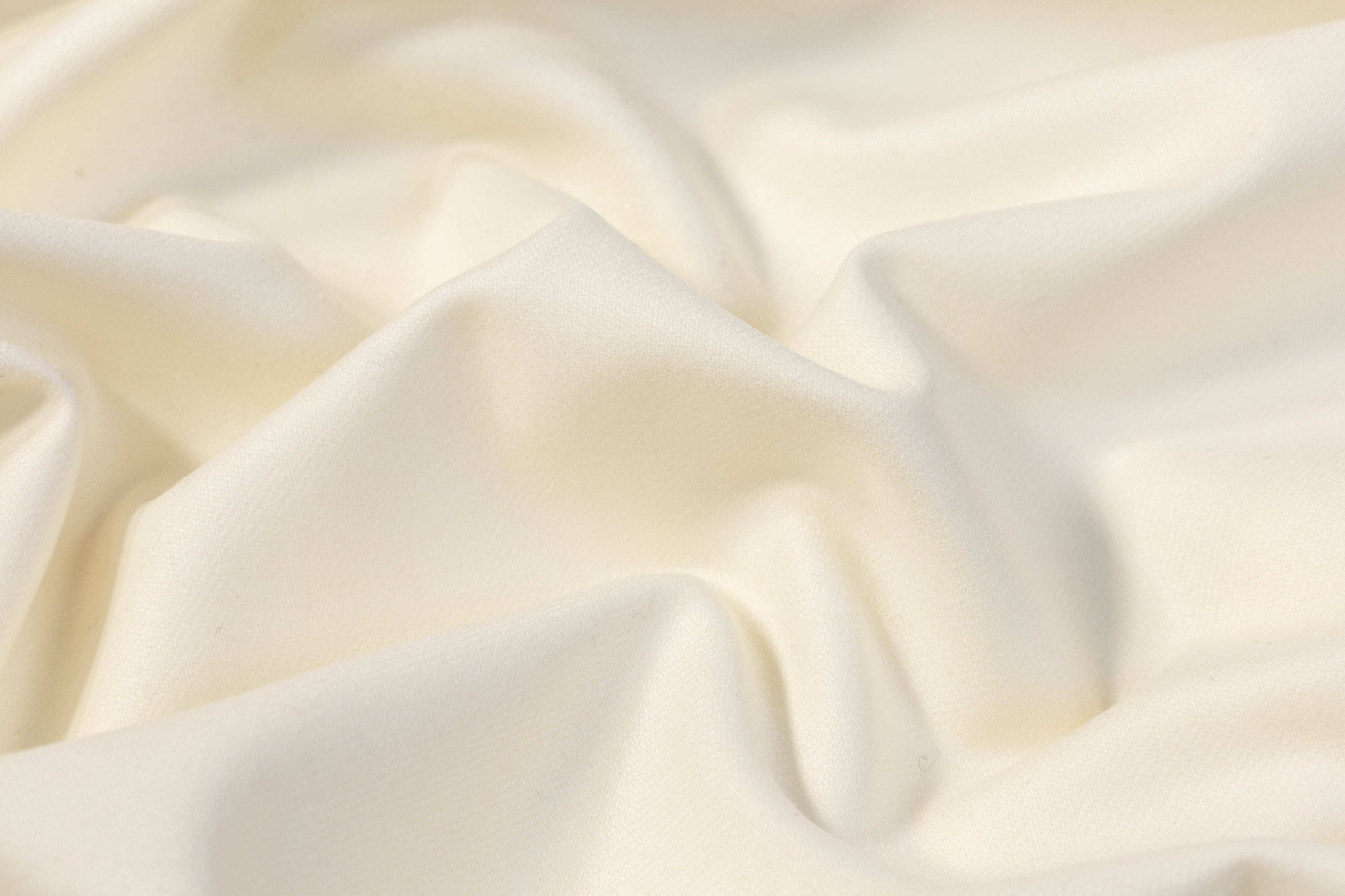 Vitale Barberis Canonico - Italian Wool Flannel Suiting - Off White