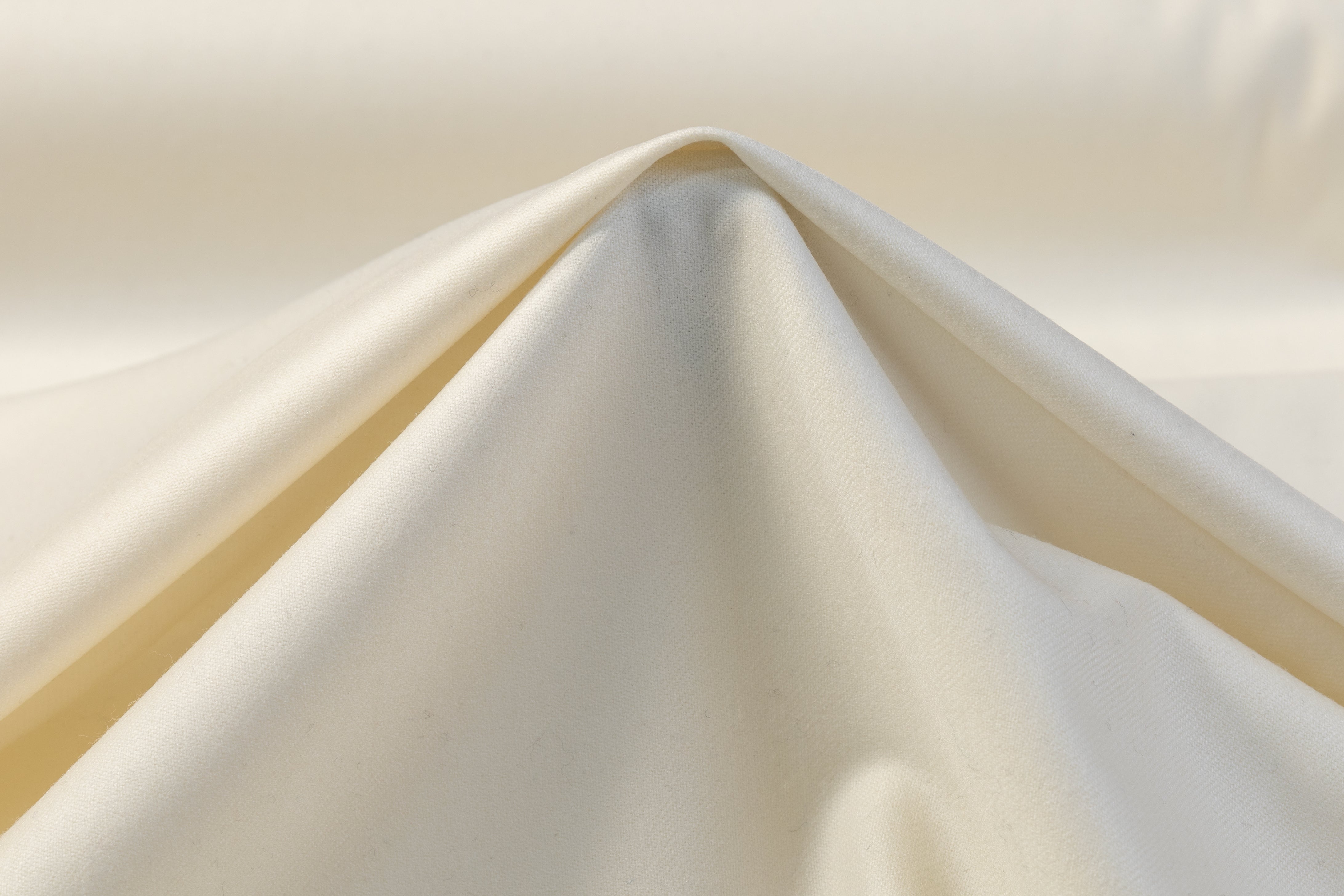 Vitale Barberis Canonico - Italian Wool Flannel Suiting - Off White