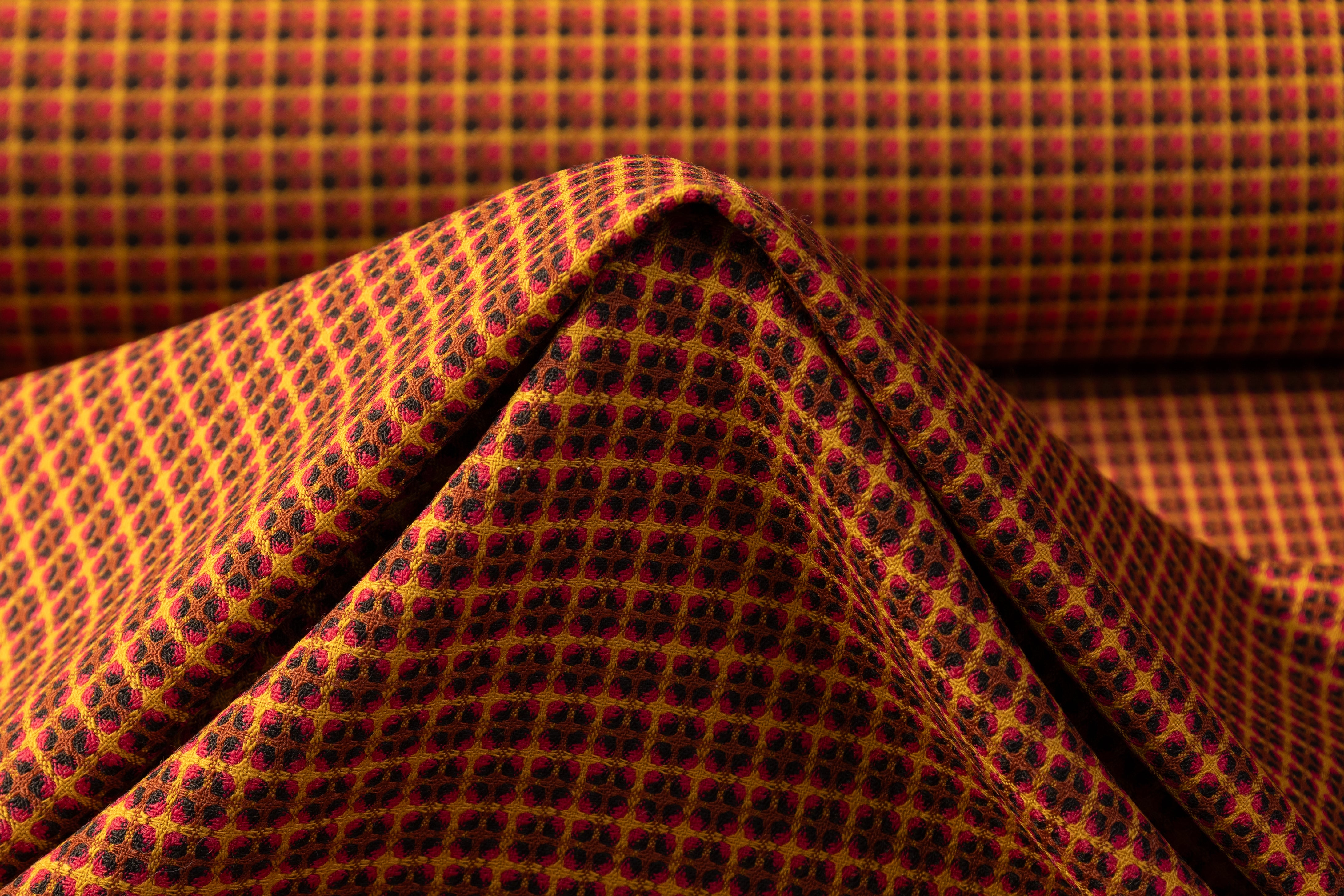 Etro - Geometric Italian Wool Suiting - Gold / Pink / Brown