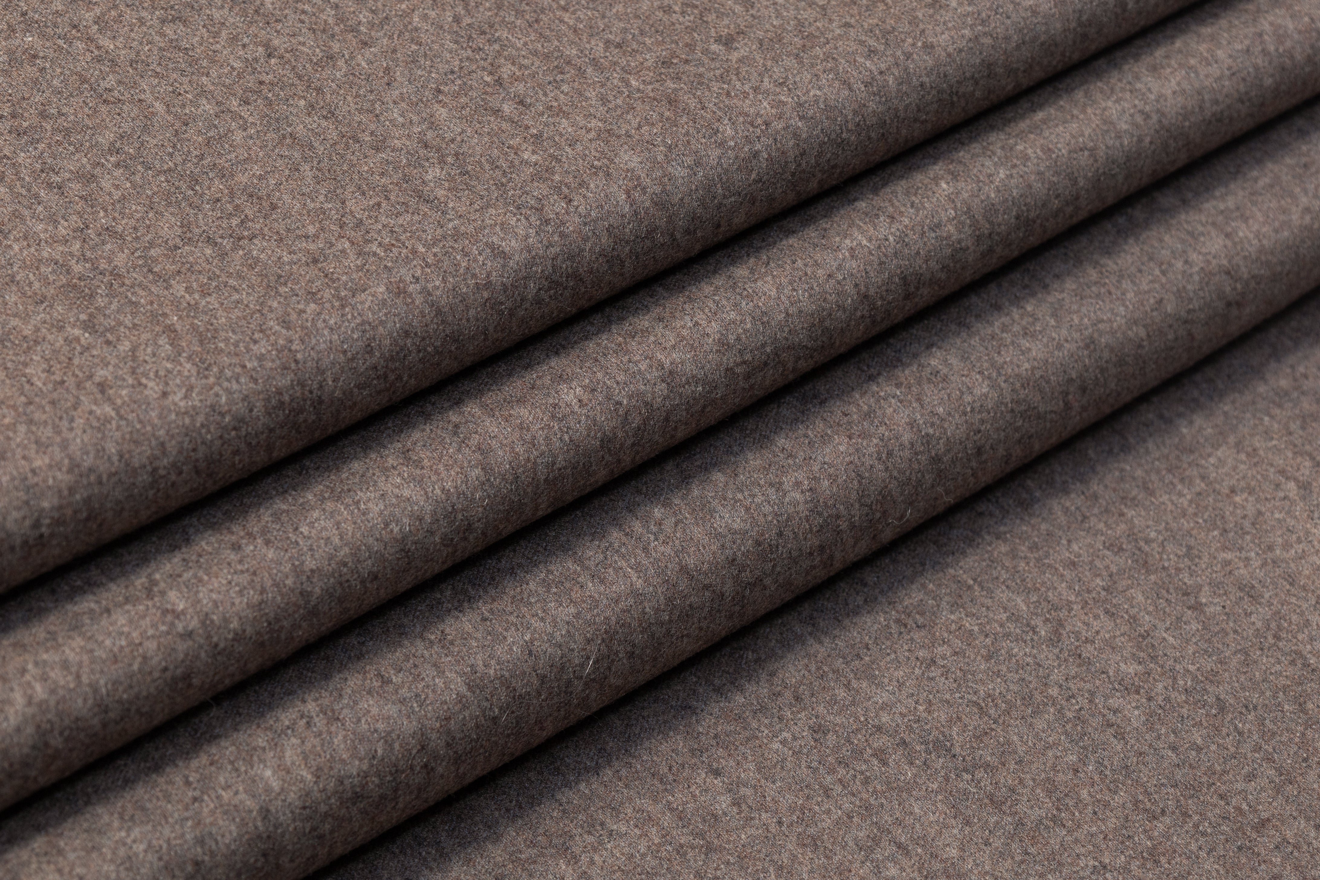 Wool Nylon Italian Flannel - Taupe
