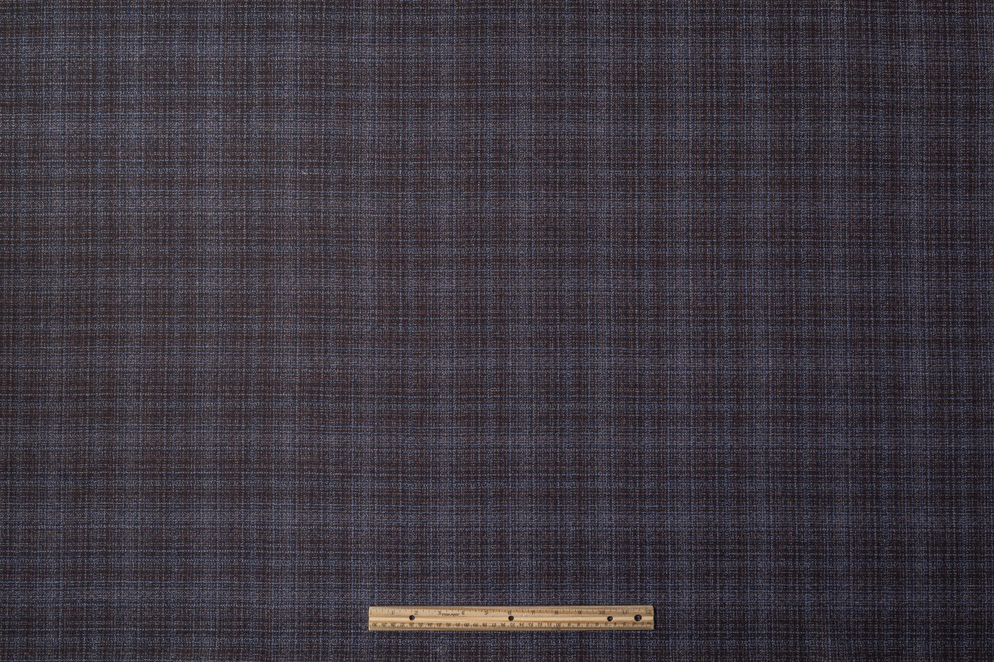 Checked Italian Wool Suiting - Blue / Brown