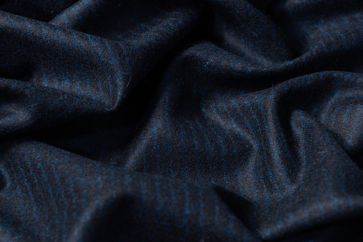 Striped Italian Wool Flannel - Blue