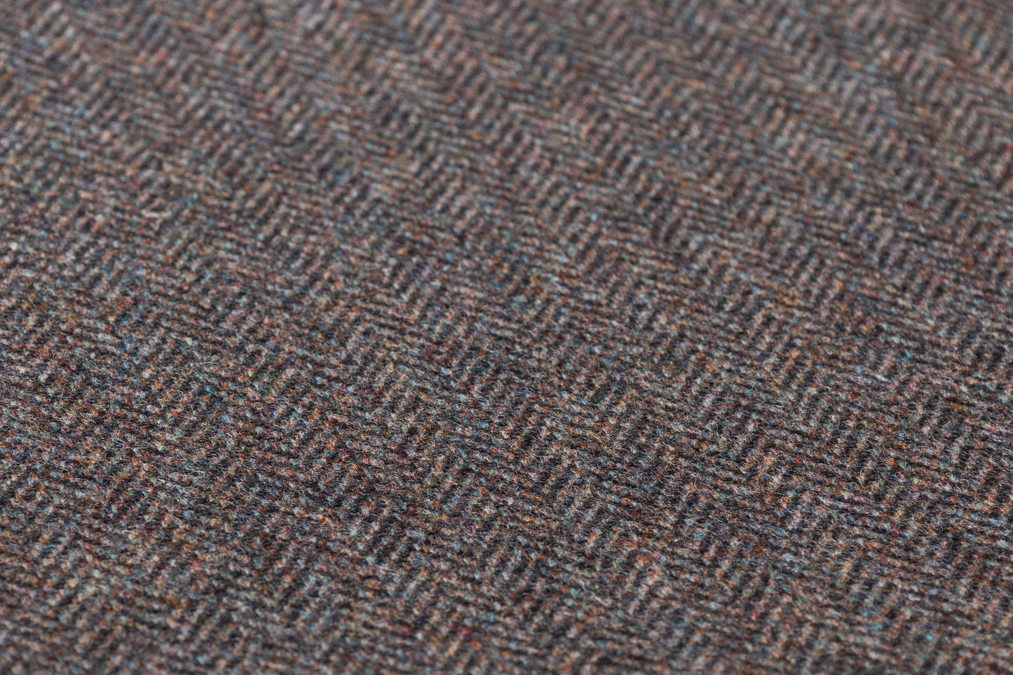 Herringbone Italian Wool Tweed - Charcoal