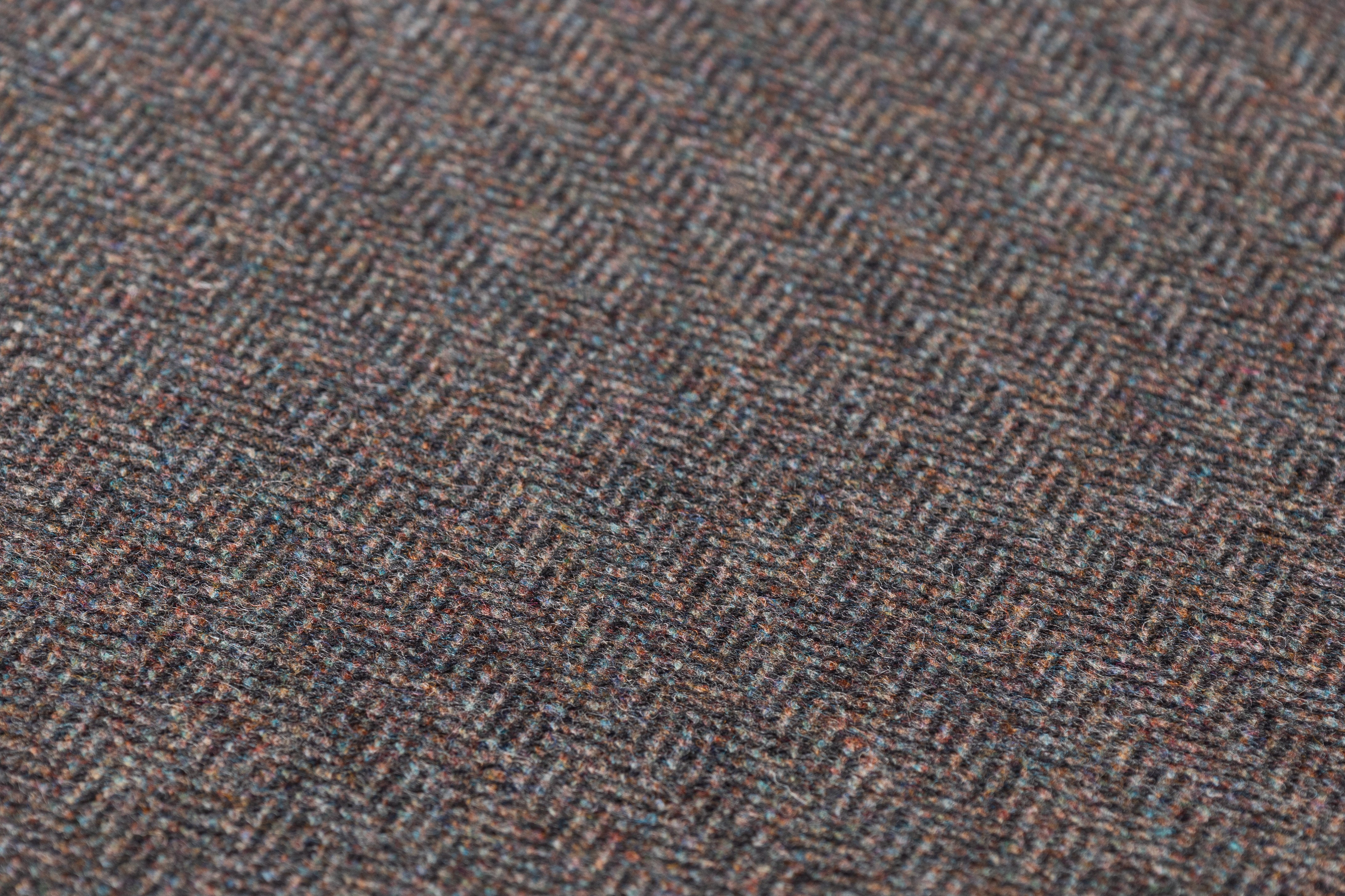 Herringbone Italian Wool Tweed - Charcoal