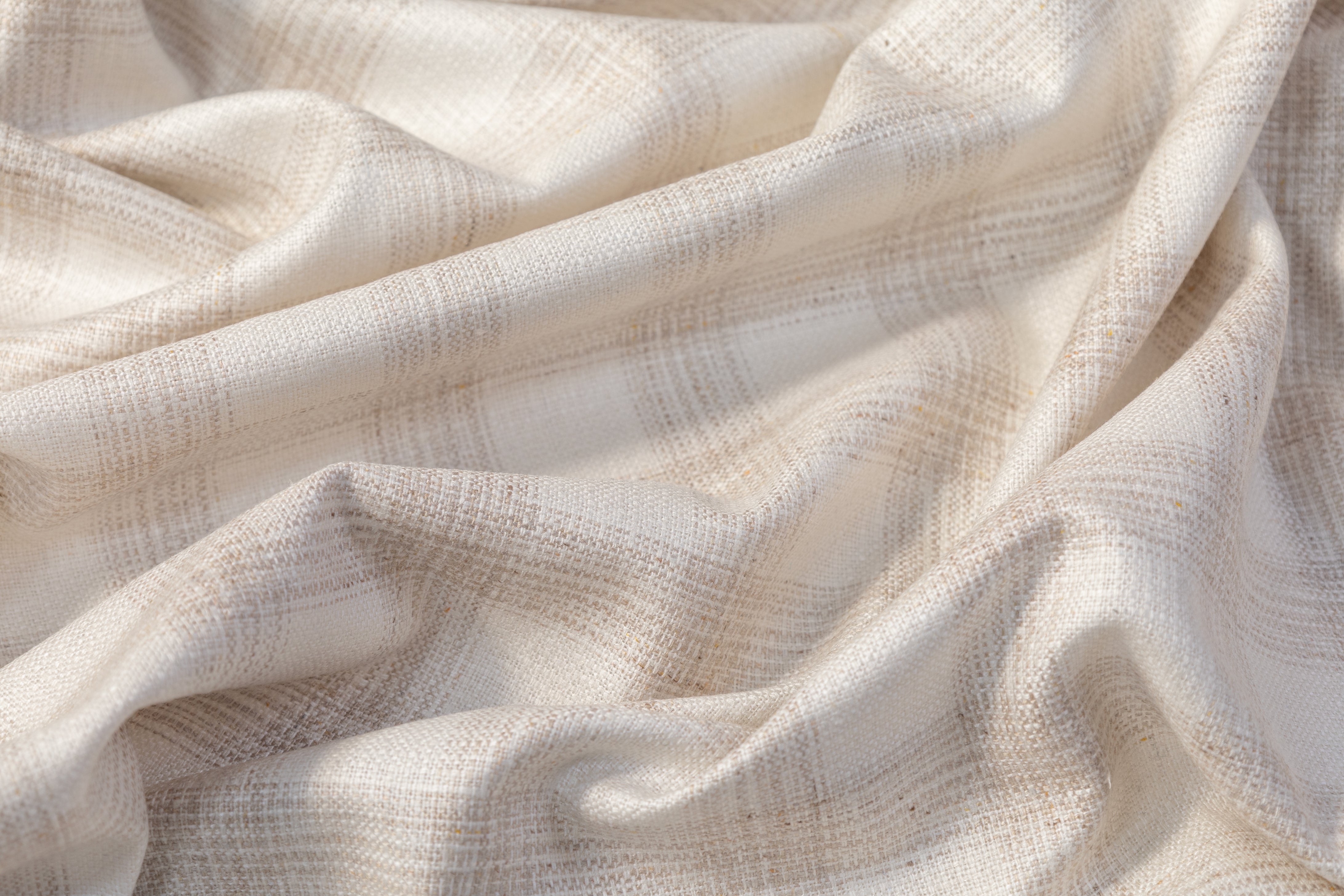 Agnona - Pure Italian Silk Suiting - Off White / Beige