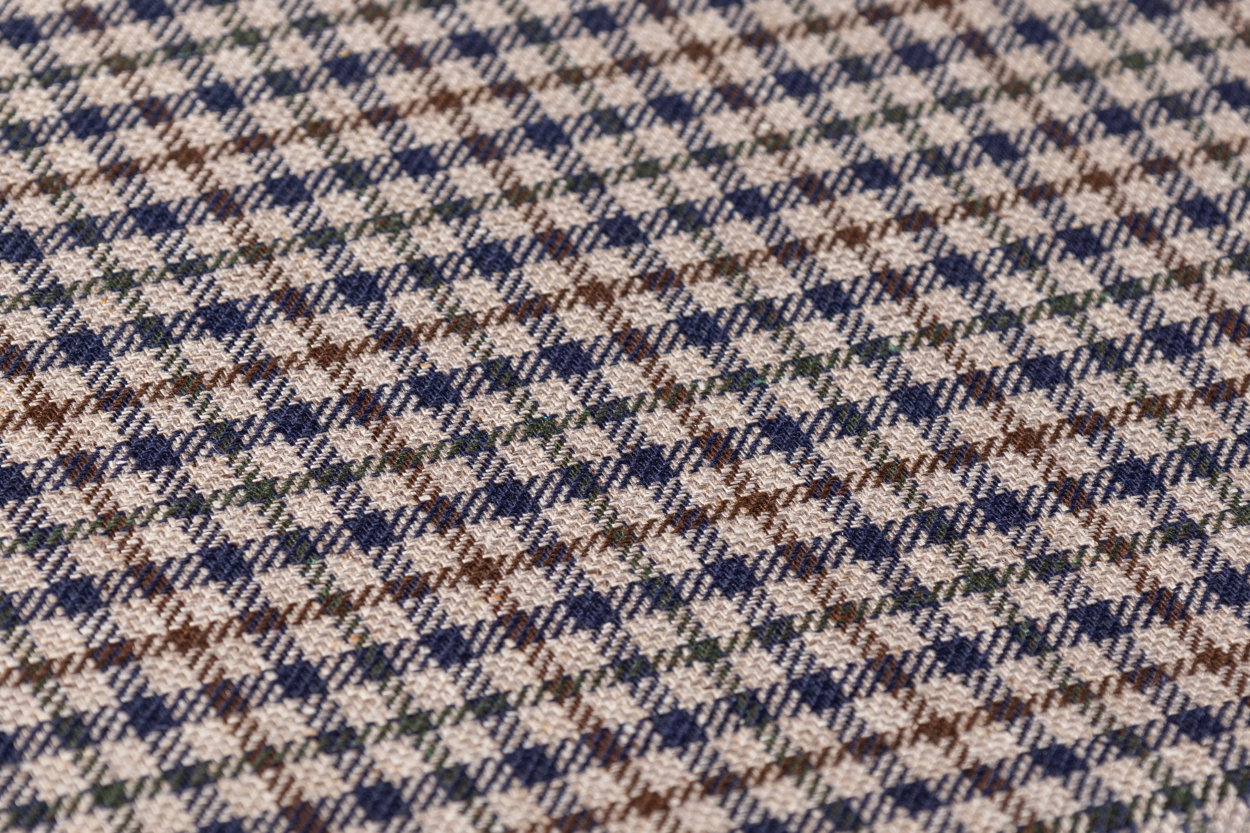 Agnona - Pure Italian Silk Suiting - Blue / Green / Brown