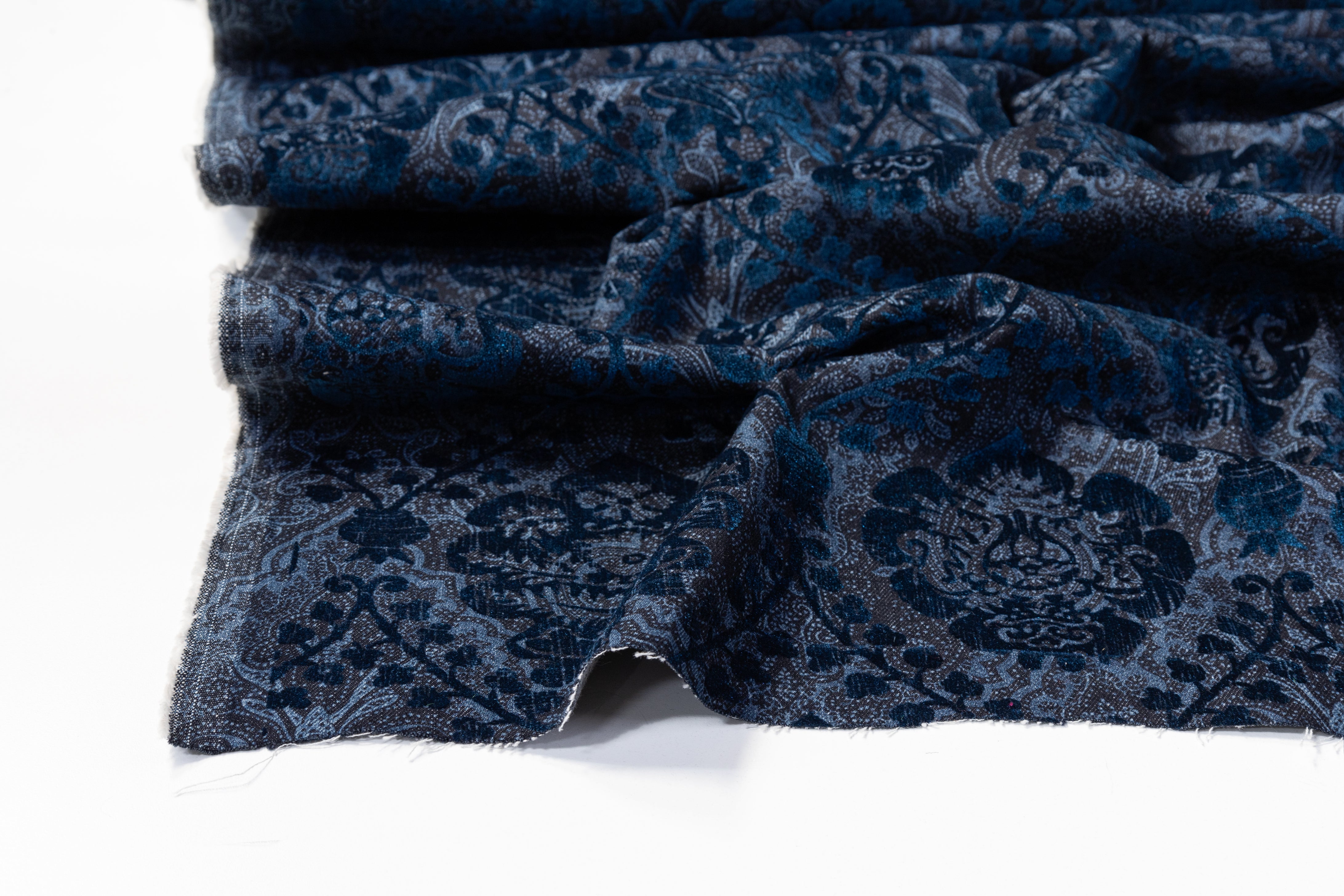 Etro - Damask Denim Devoré - Blue