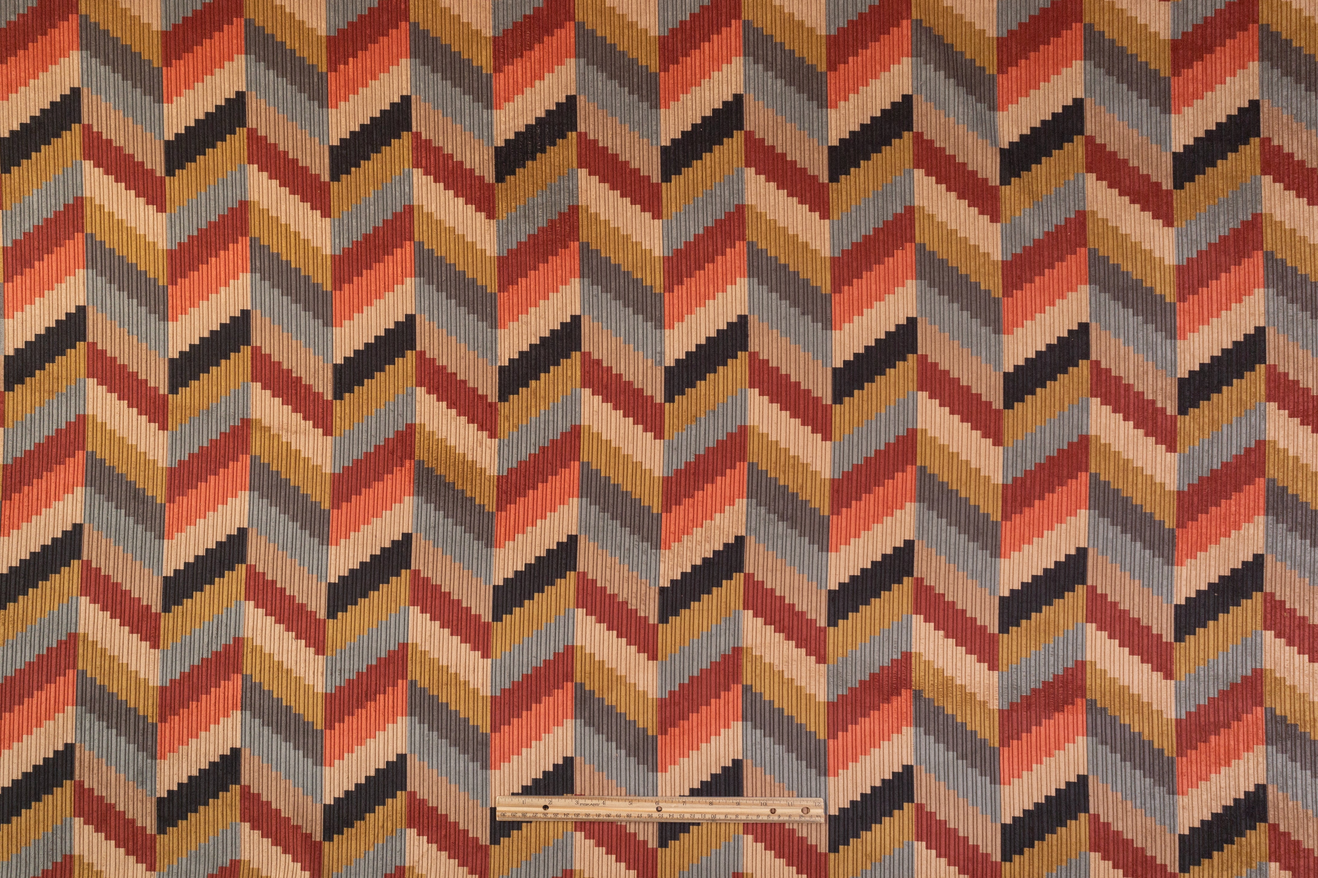 Chevron Italian Corduroy - Multicolor