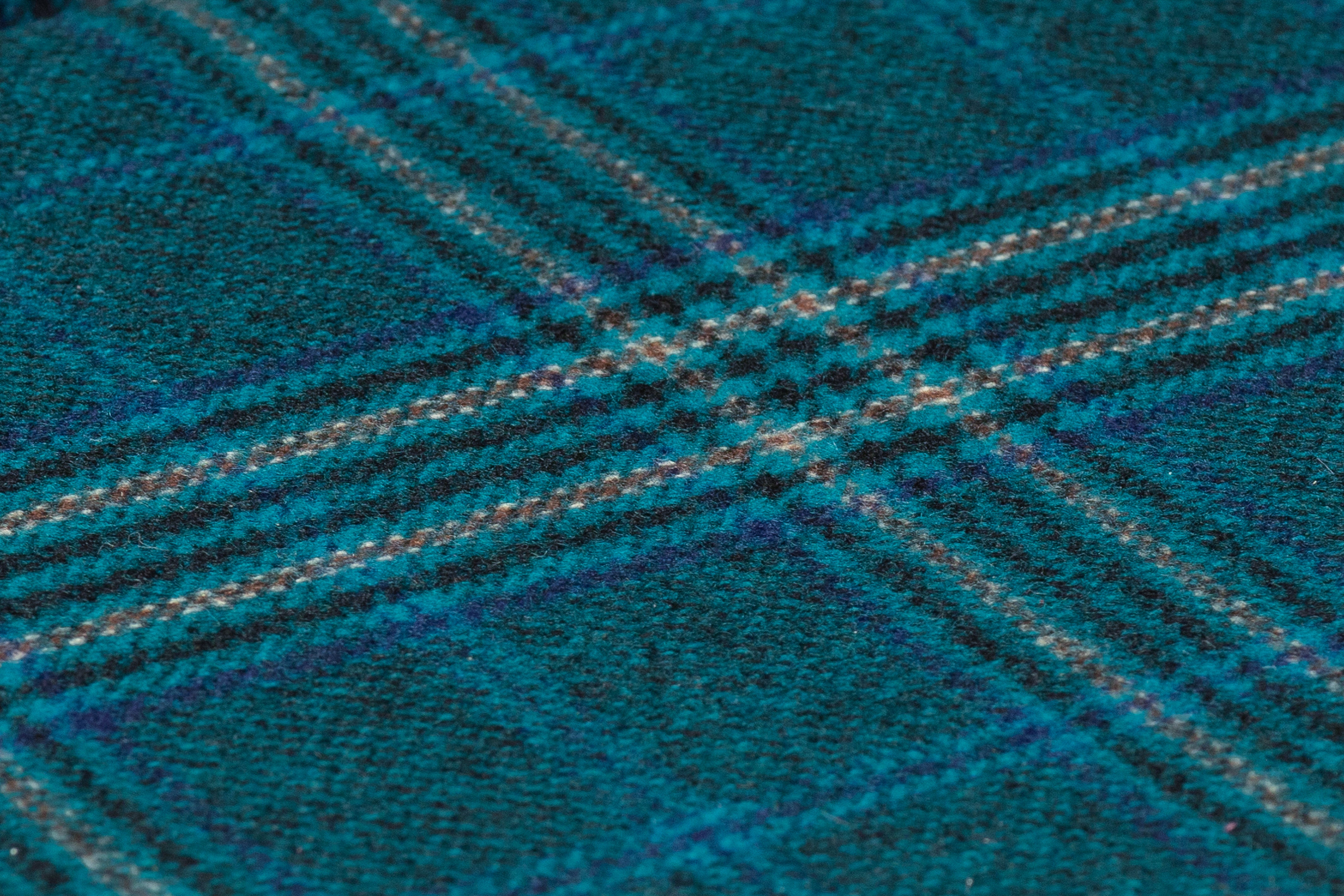 Carnet - Double Faced Italian Wool Coating - Teal / Navy