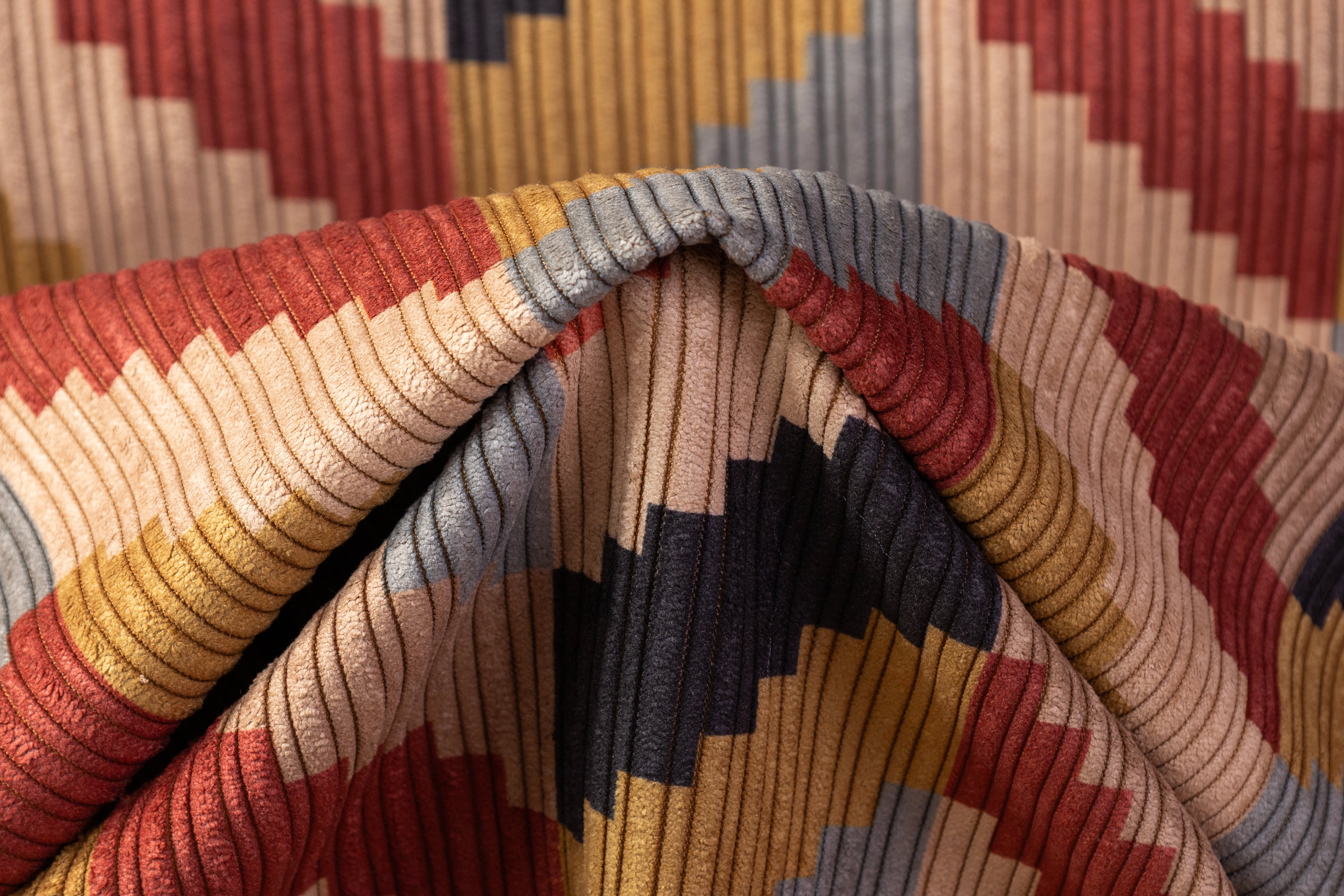 Chevron Italian Corduroy - Multicolor
