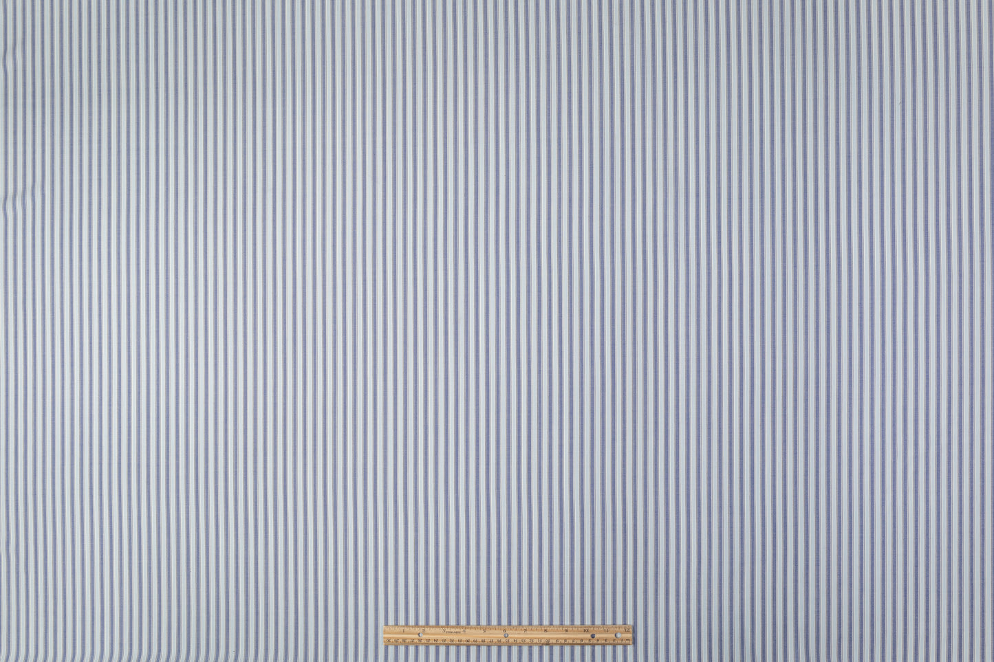 Striped Italian Wool Suiting - Blue
