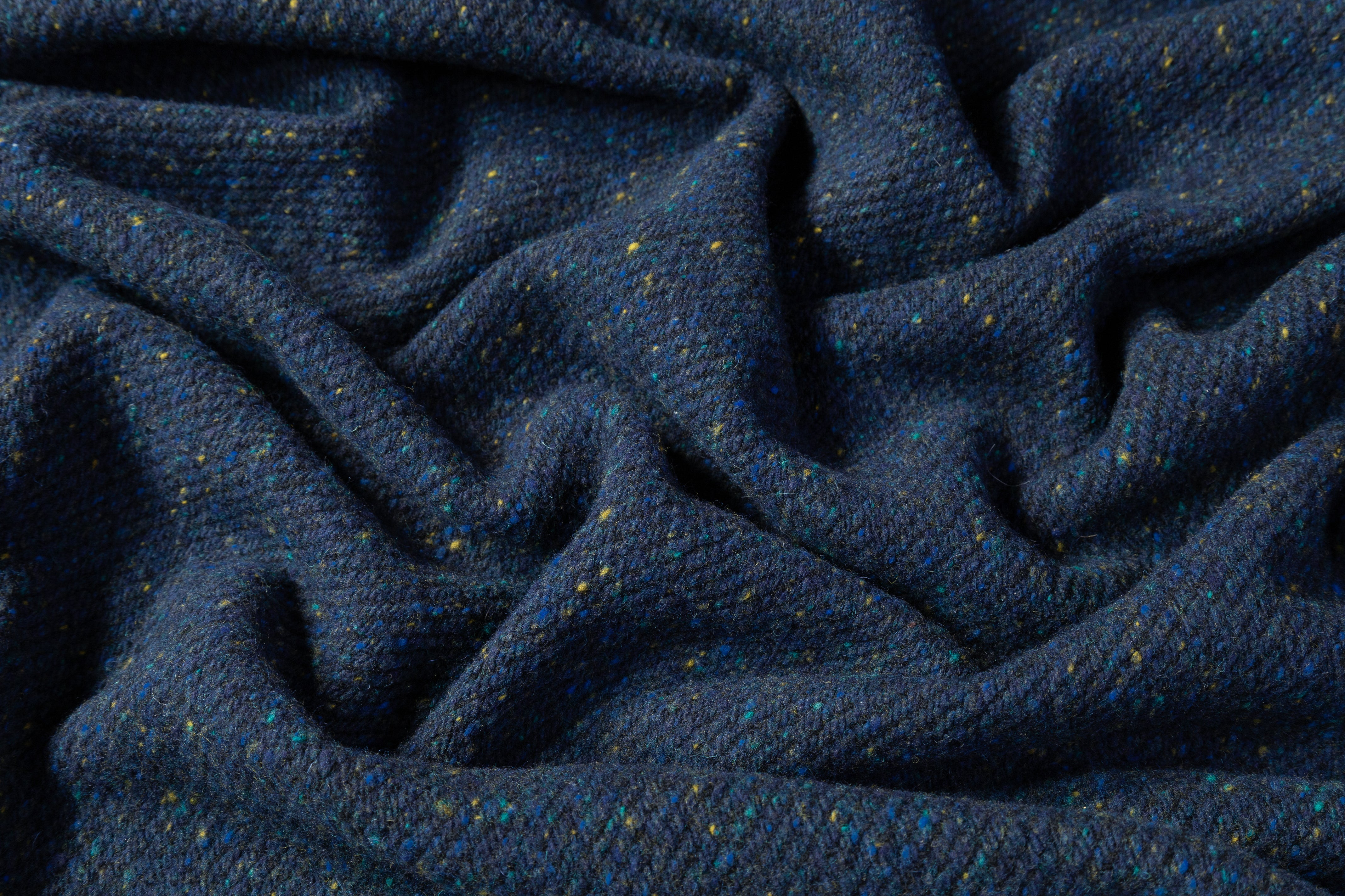 Etro - Italian Speckle Wool Coating - Blue